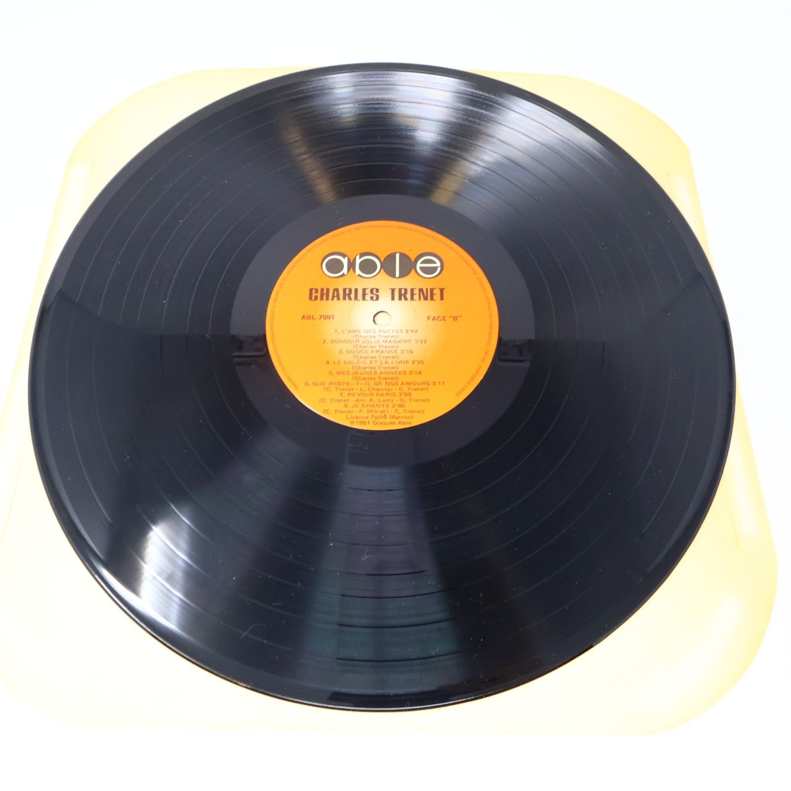 Charles Trenet Lot 2 Disques Record Éponyme & Succès Able/CBS Canada 1981 VG+