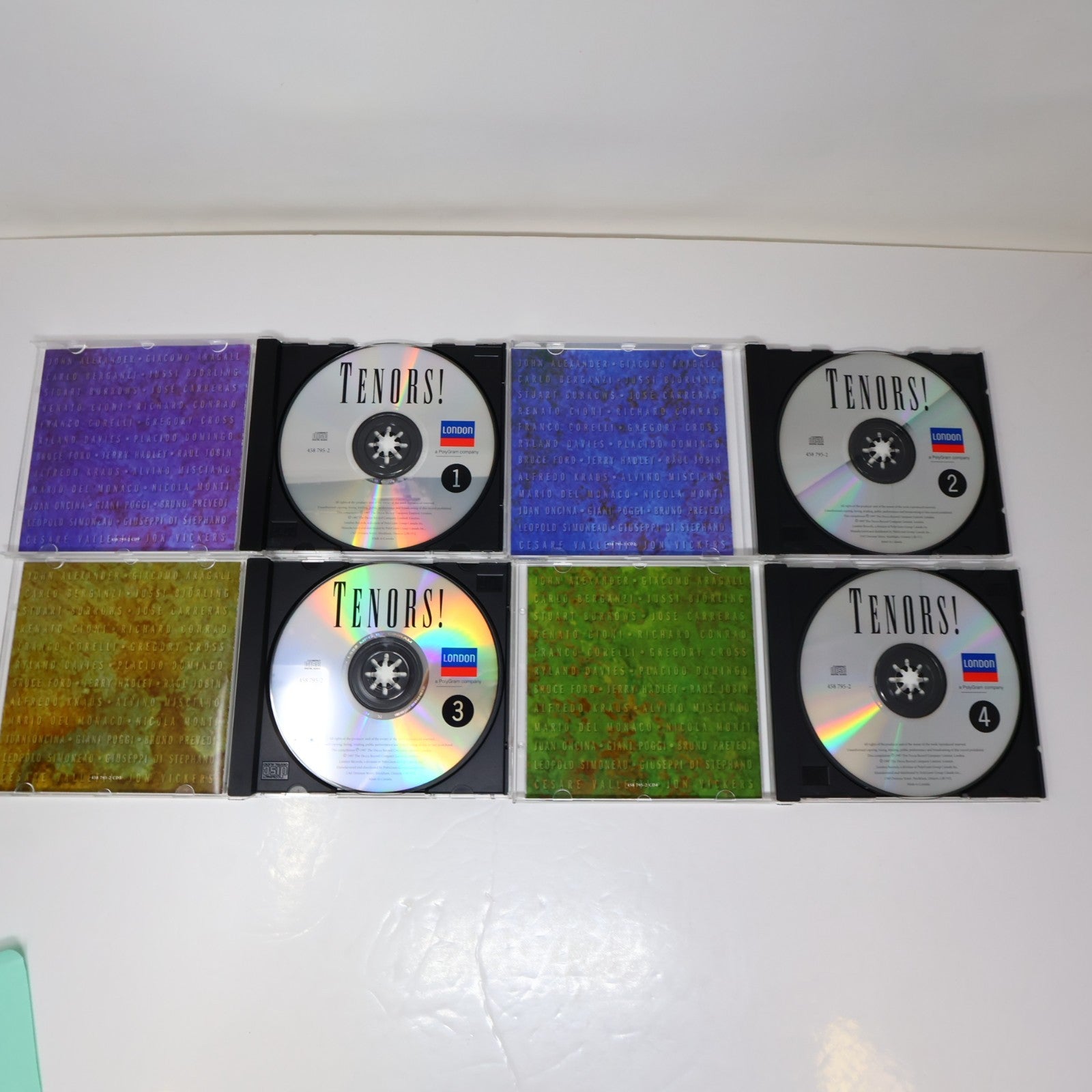 Tenors! 4 CDs Box Set 64 Selections Carreras/Domingo/Raul Jobin London 458 795-2