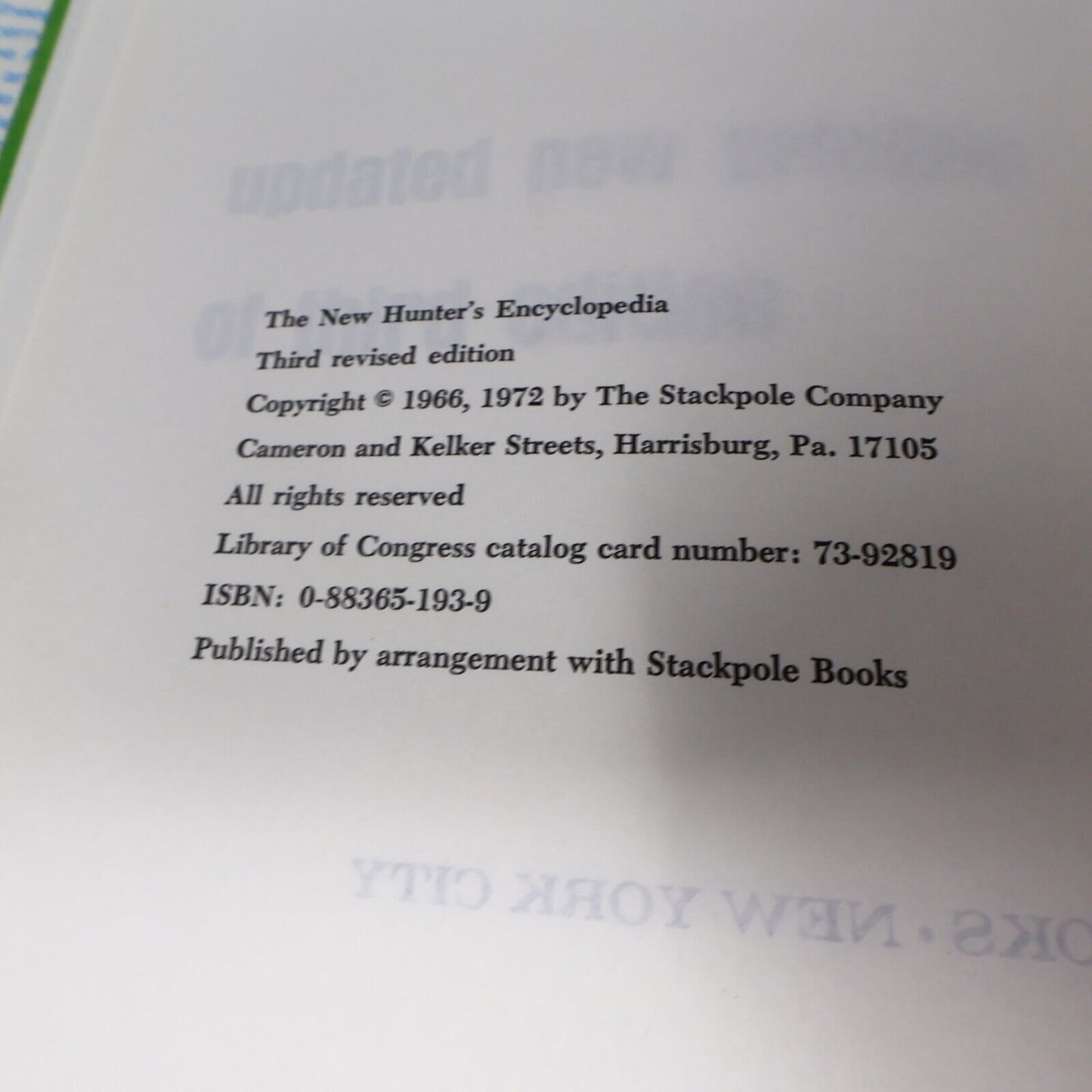 1974 The New Hunter's Encyclopedia Galahad Books Hardcover Sport Fishing Hunting
