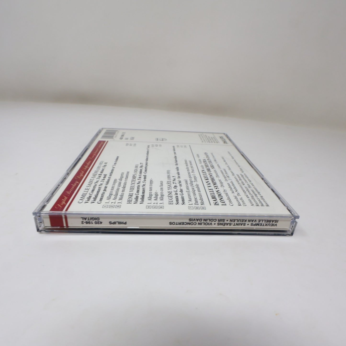 Isabelle Van Keulen CD Vieuxtemps Violin Concerto #5 1987 Classical 420 198-2