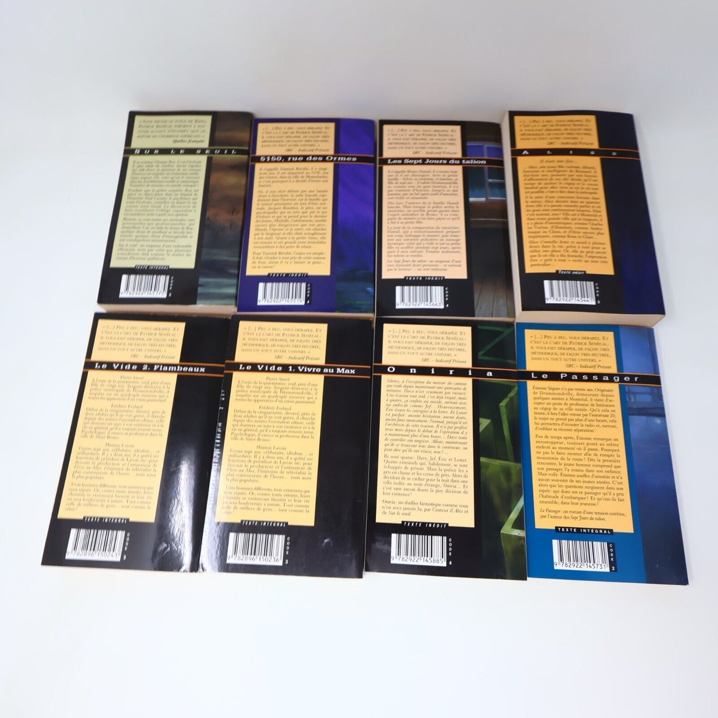 Patrick Senécal Thriller Horreur Lot 11 Livres Aliss Le Vide Oniria Français PB
