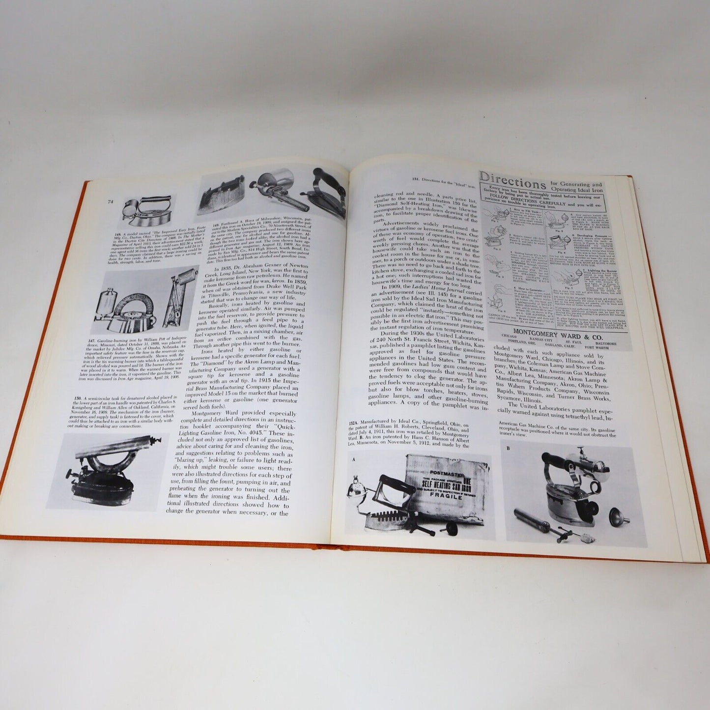 1977 A Collector's Guide To Pressing Irons and Trivets by Esther S. Berney HC