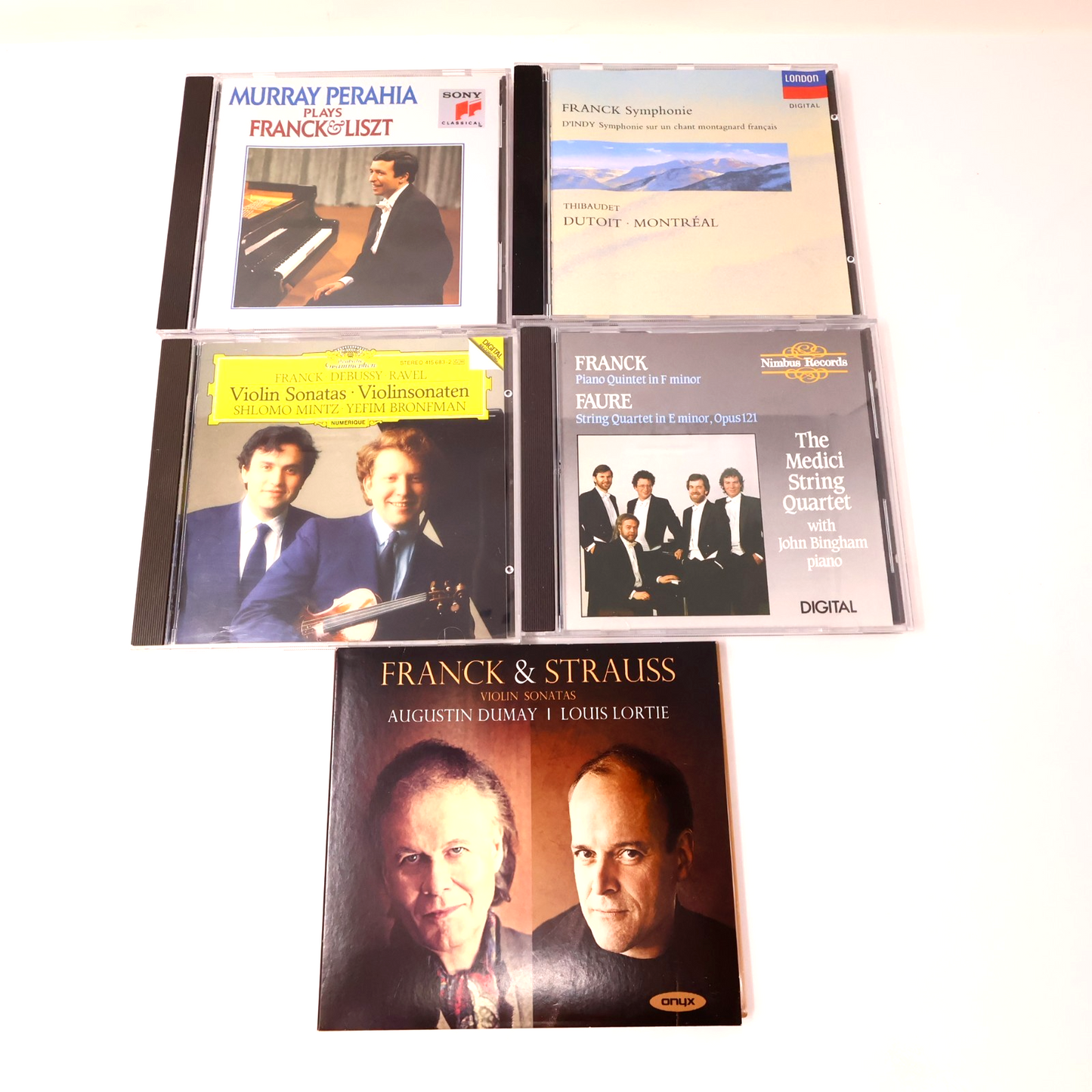 César Franck 5 CD Lot Classical Murray Perahia/Dutoit/Thibaudet/Bingham/Mintz