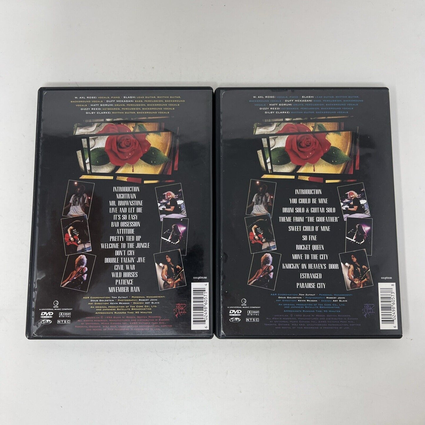Use Your Illusion 1 & 2 World Tour 1992 in Tokyo by Guns N' Roses DVD Lot Tested