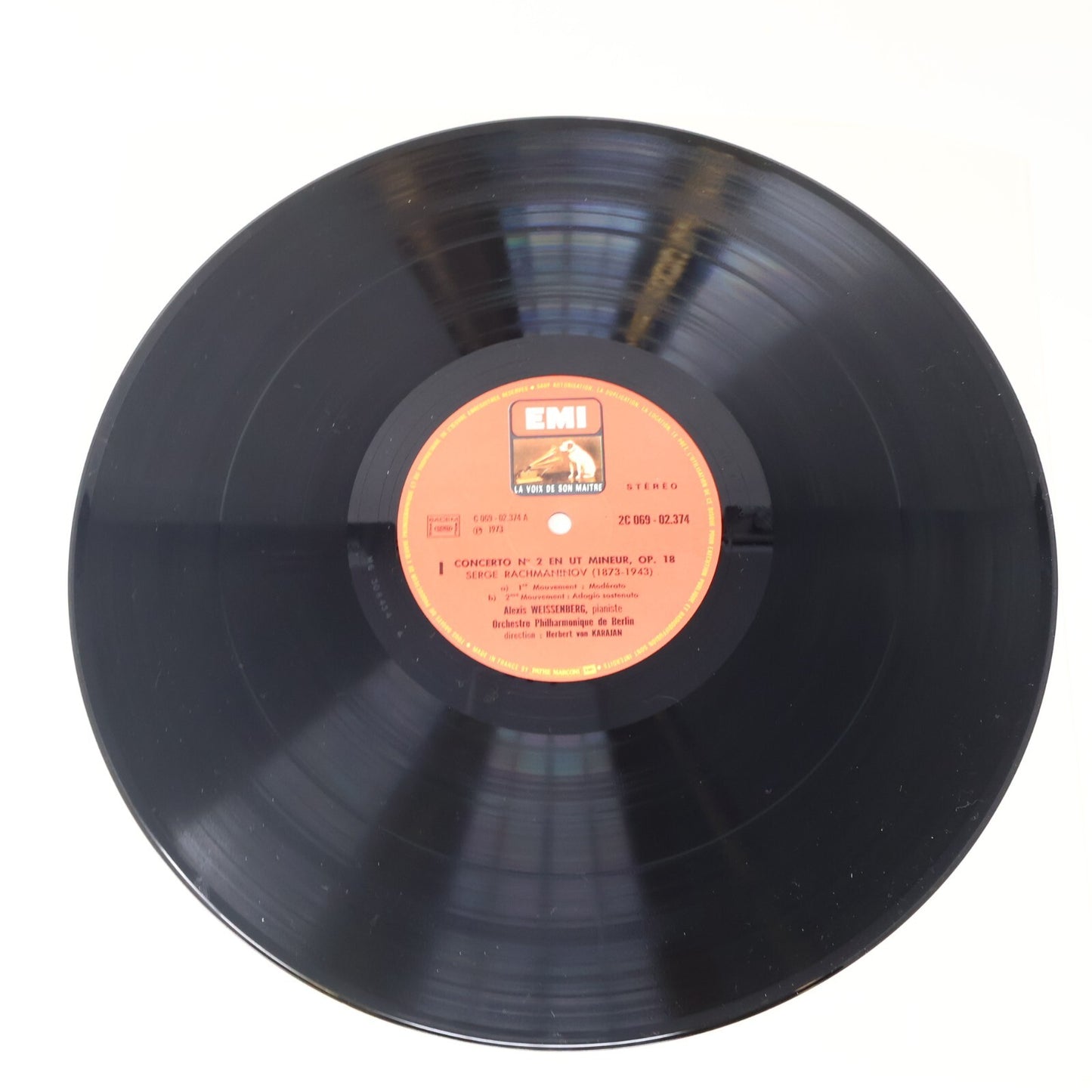 Weissenberg Karajan Berliner Rachmaninov Franck 1973 Disque Record C 069-02374