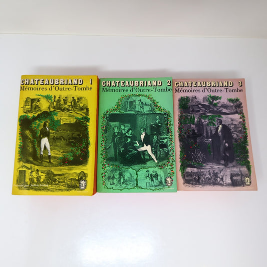 Mémoires d'Outre-Tombe #1-2-3 Lot 3 Livres Poche Chateaubriand Biographie France