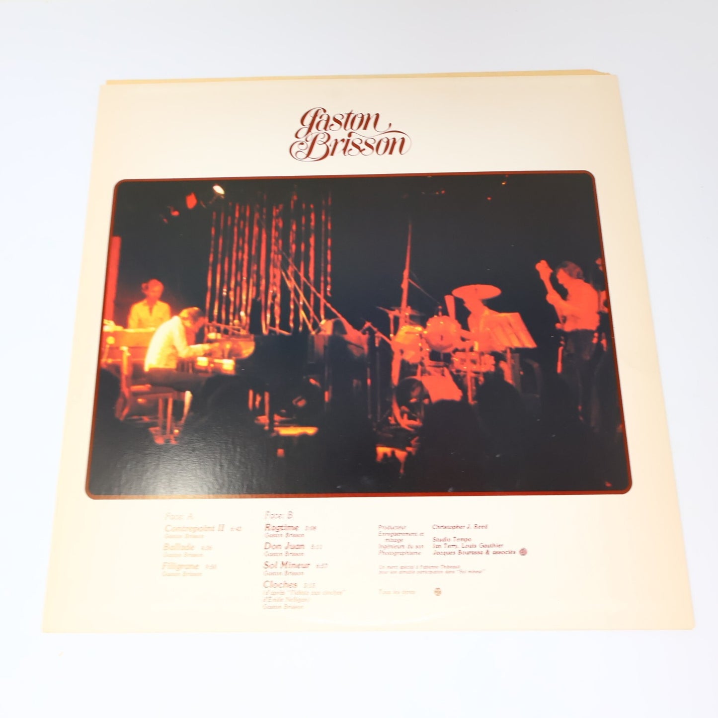 Gaston Brisson Lot 3 Disques LP Record Corridor/Filigranes/En Spectacle 1970s
