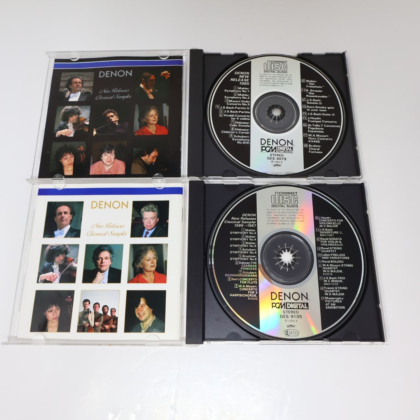 Denon New Releases Classical Sampler 1985/1986-1986/1987 2 CD Lot GES-9079 Promo