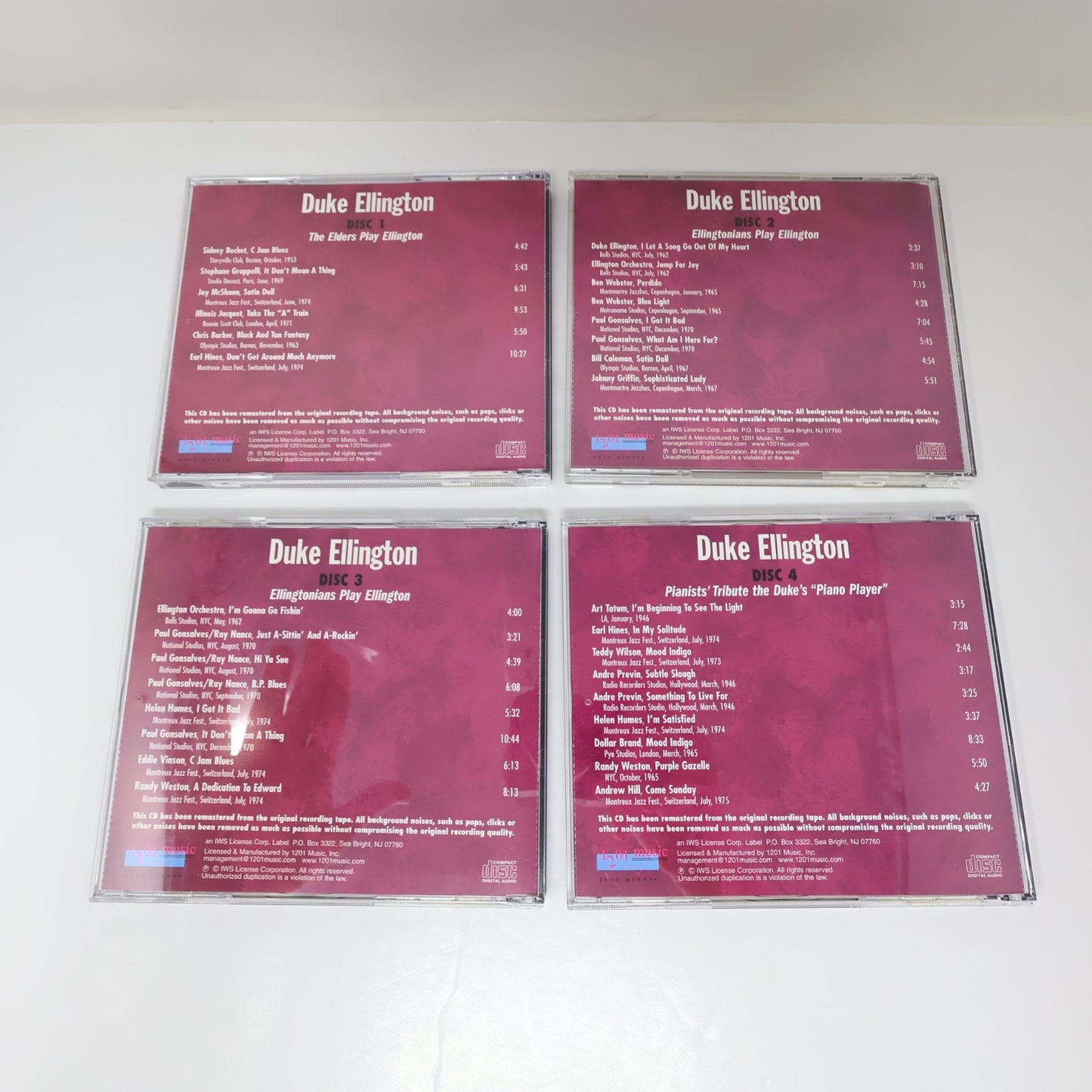 Everybody Loves Duke Ellington Volume 2 Original Jazz Legends 5 CD Set Tested