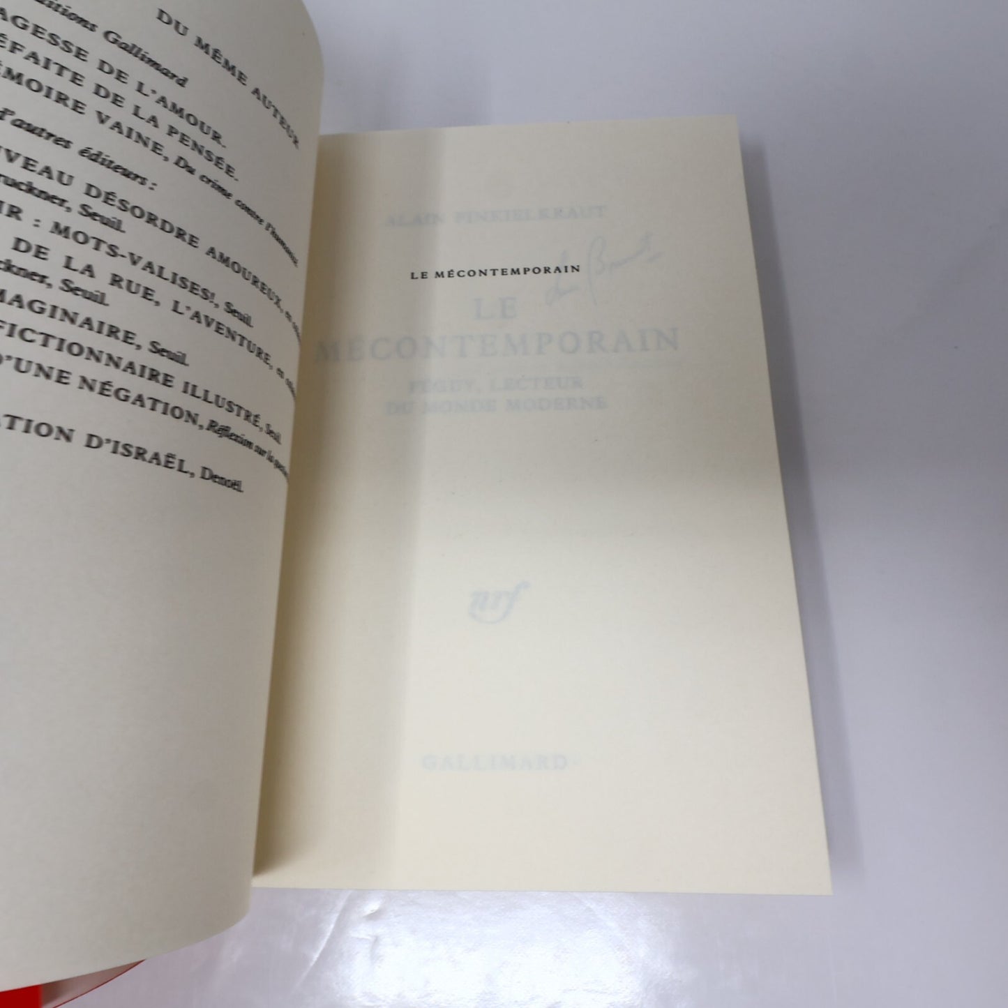 Littérature Lot 23 Livres Gallimard/Nrf Betancourt/Finkielkraut/Queffélec French