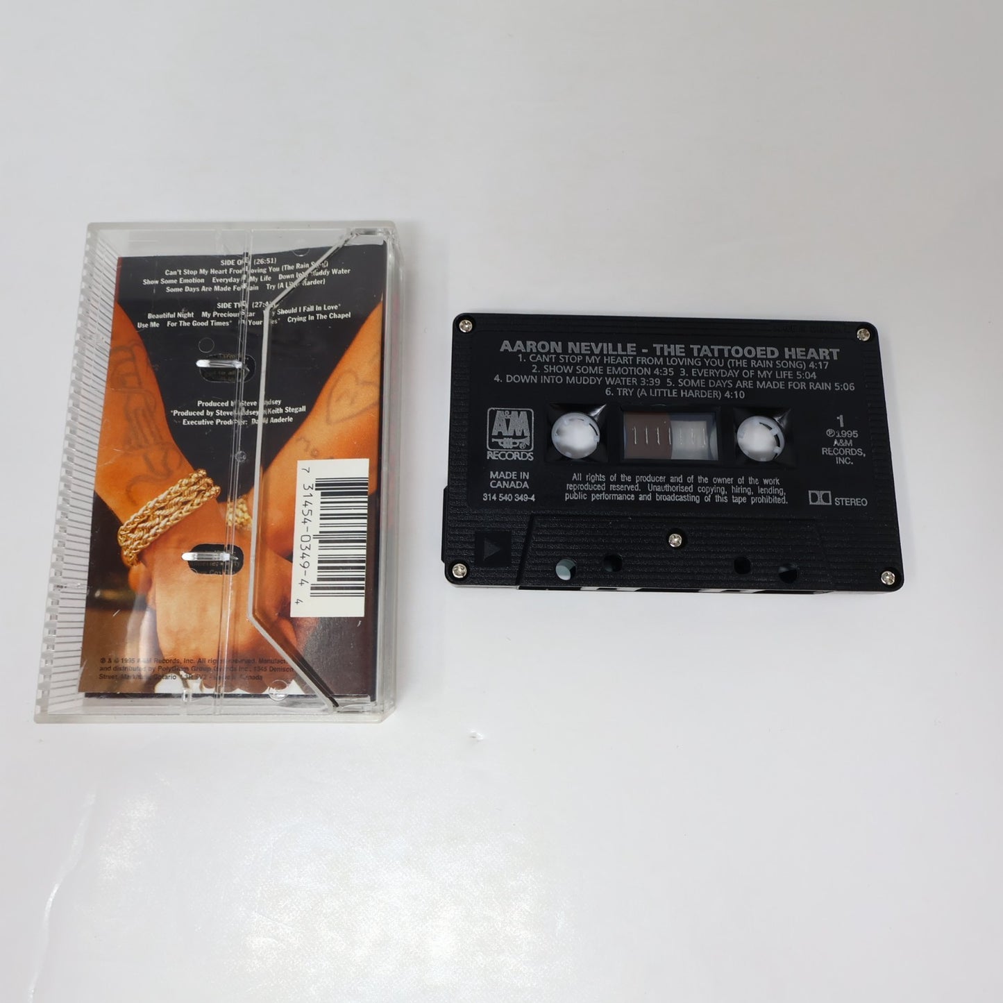 Aaron Neville 5 Cassettes Lot Tattooed Heart/To Make Me Who I Am/Warm Your Heart
