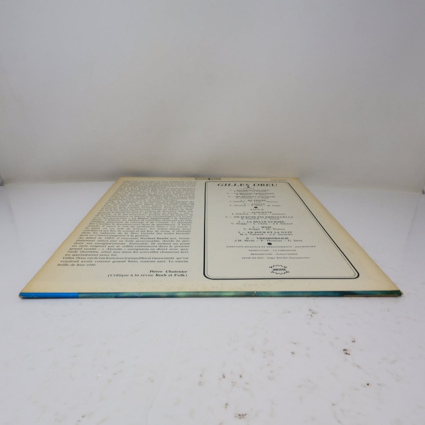 Gilles Dreu - Pourquoi Bon Dieu LP Record 1968 Jupiter French Chanson YDS 8022