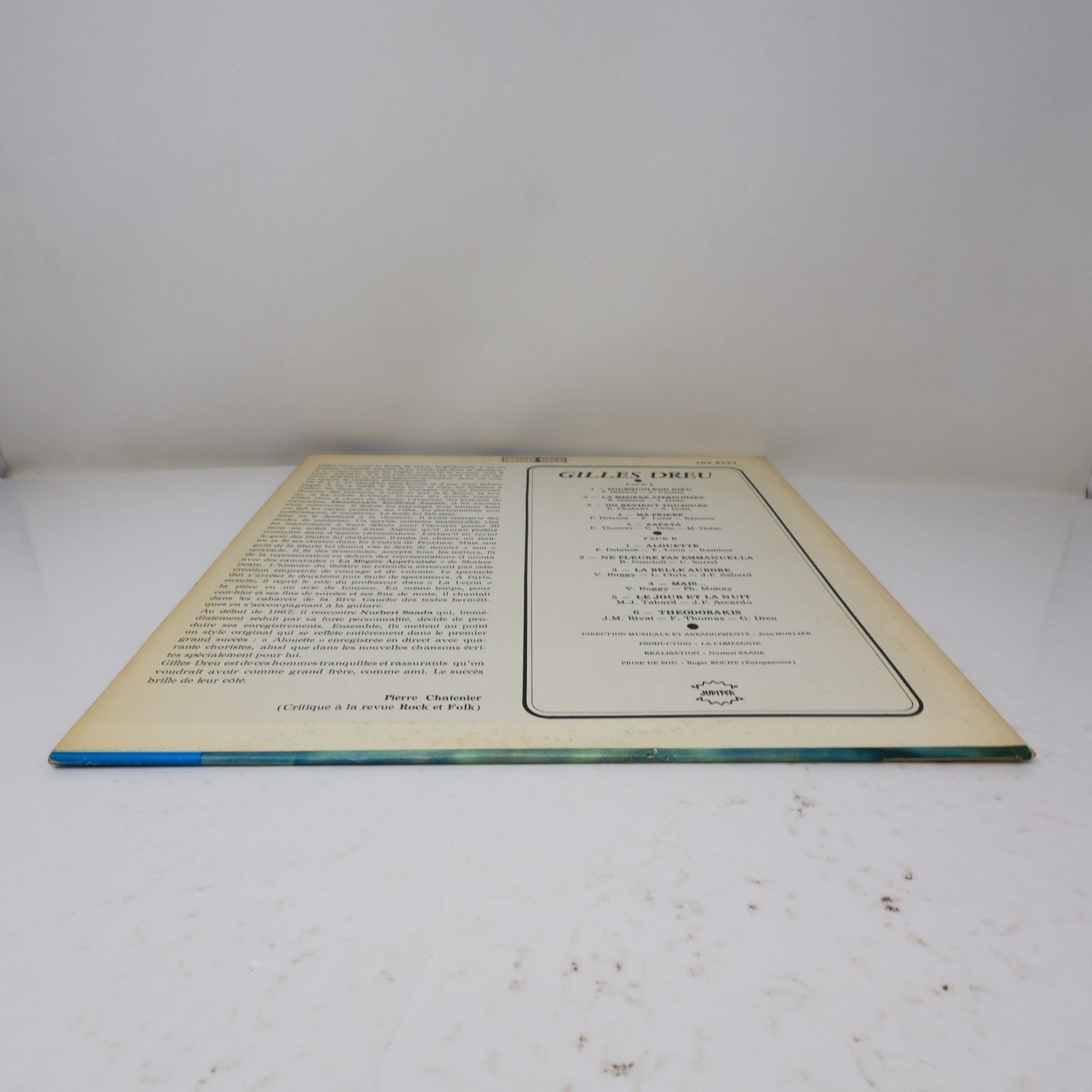 Gilles Dreu - Pourquoi Bon Dieu LP Record 1968 Jupiter French Chanson YDS 8022