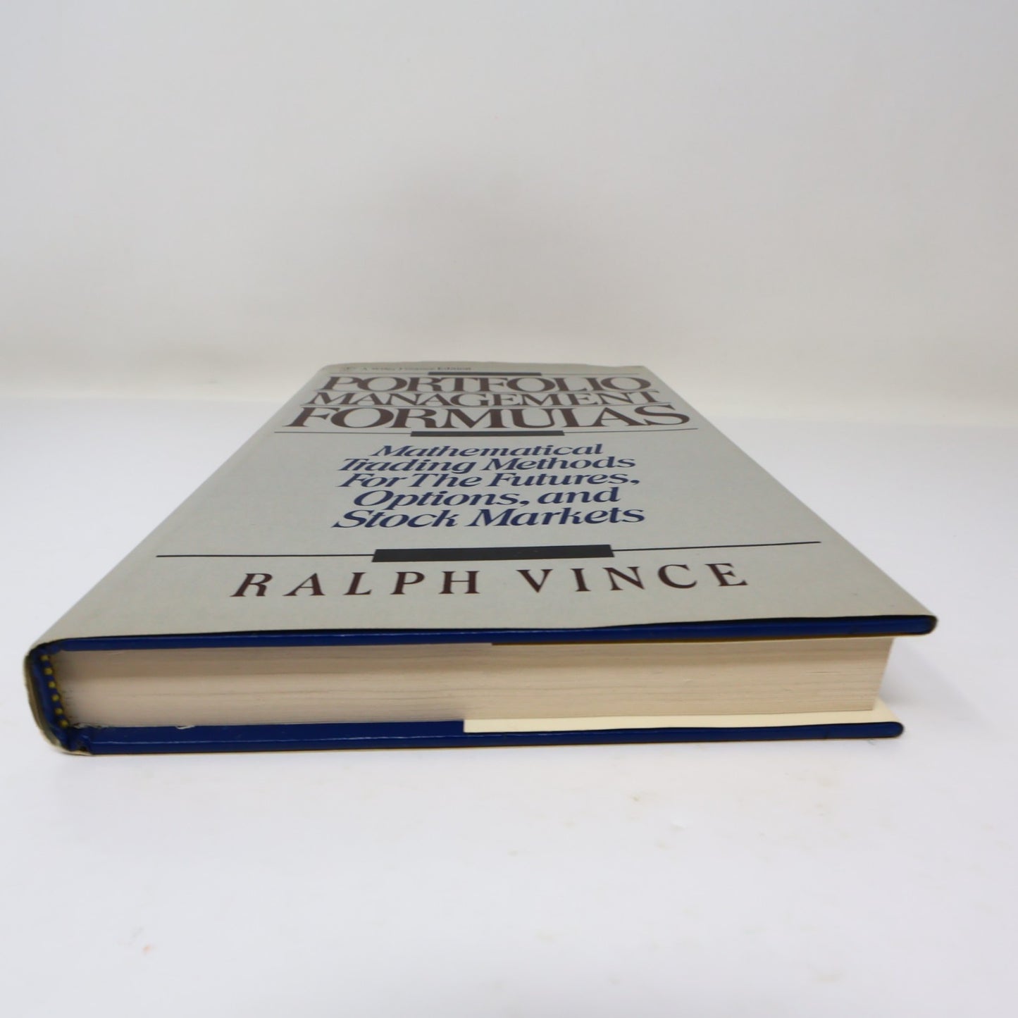 Portfolio Management Formulas Mathematical Trading Methods Ralph Vince Wiley HC