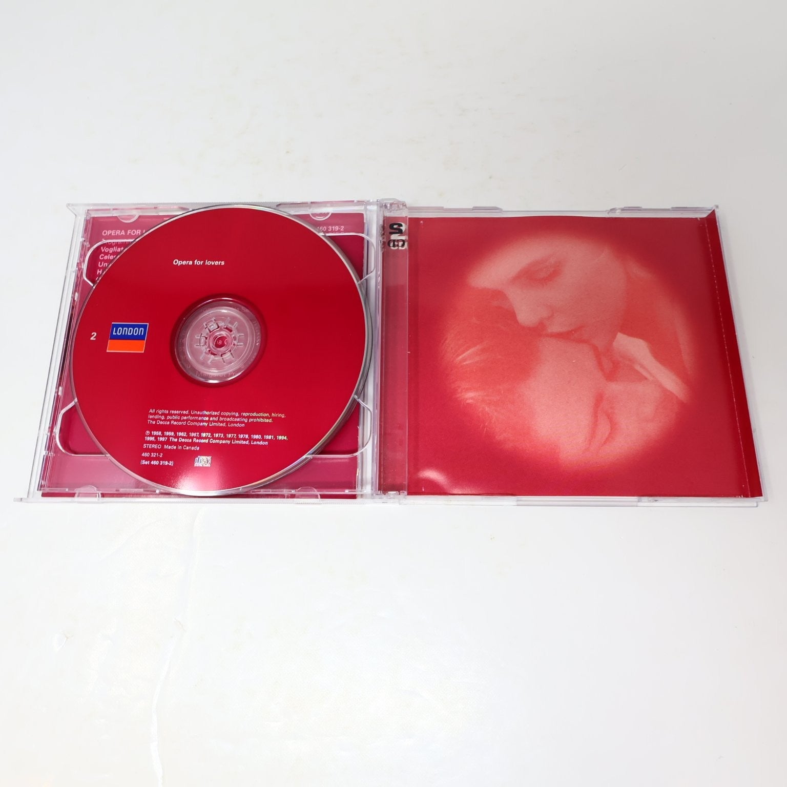 Opera For Lovers CD 1998 2CD Romantic Opera Classics London Verdi/Donizetti