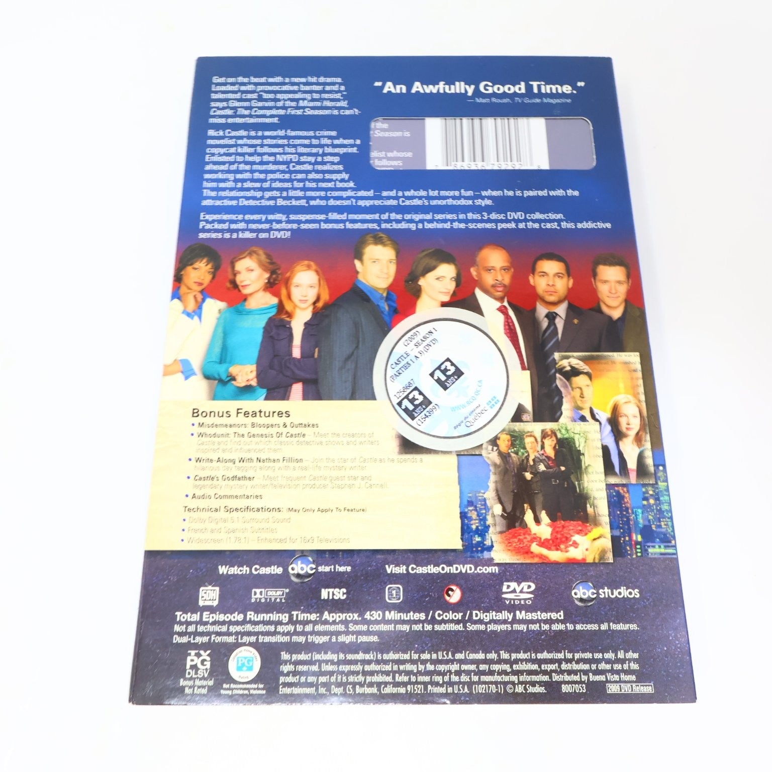 Castle 2 DVD Lot Seasons #1-2 Set Nathan Fillion Factory Sealed Region 1 NTSC