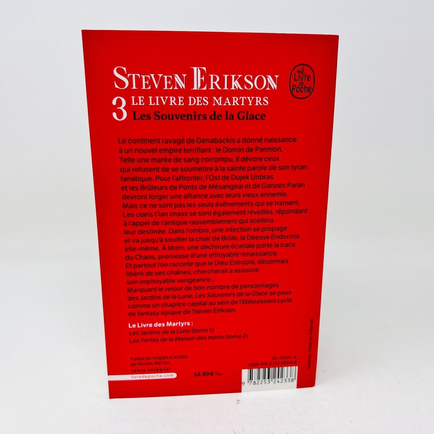 2023 Les Souvenirs de la Glace Le Livre des Martyrs 3 de Steven Erikson Français