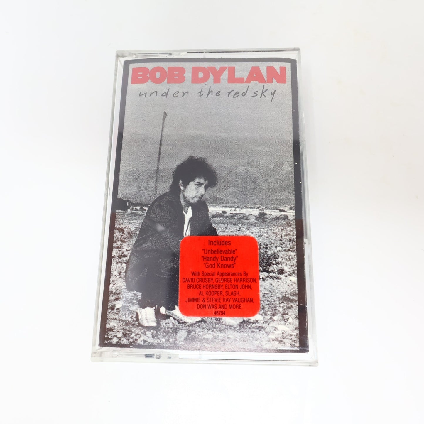 Bob Dylan 2 Cassettes Lot Under The Red Sky/Oh Mercy Columbia Born In Time/2 X 2