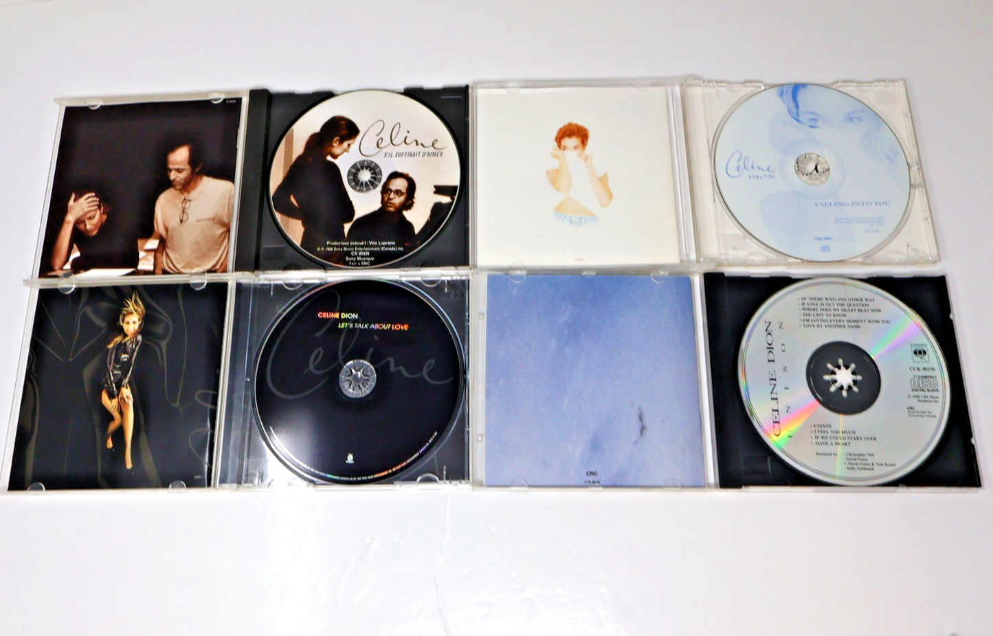 Céline Dion 7 CD Lot Unison/Let's Talk About Love/Falling Into You/Taking Chance
