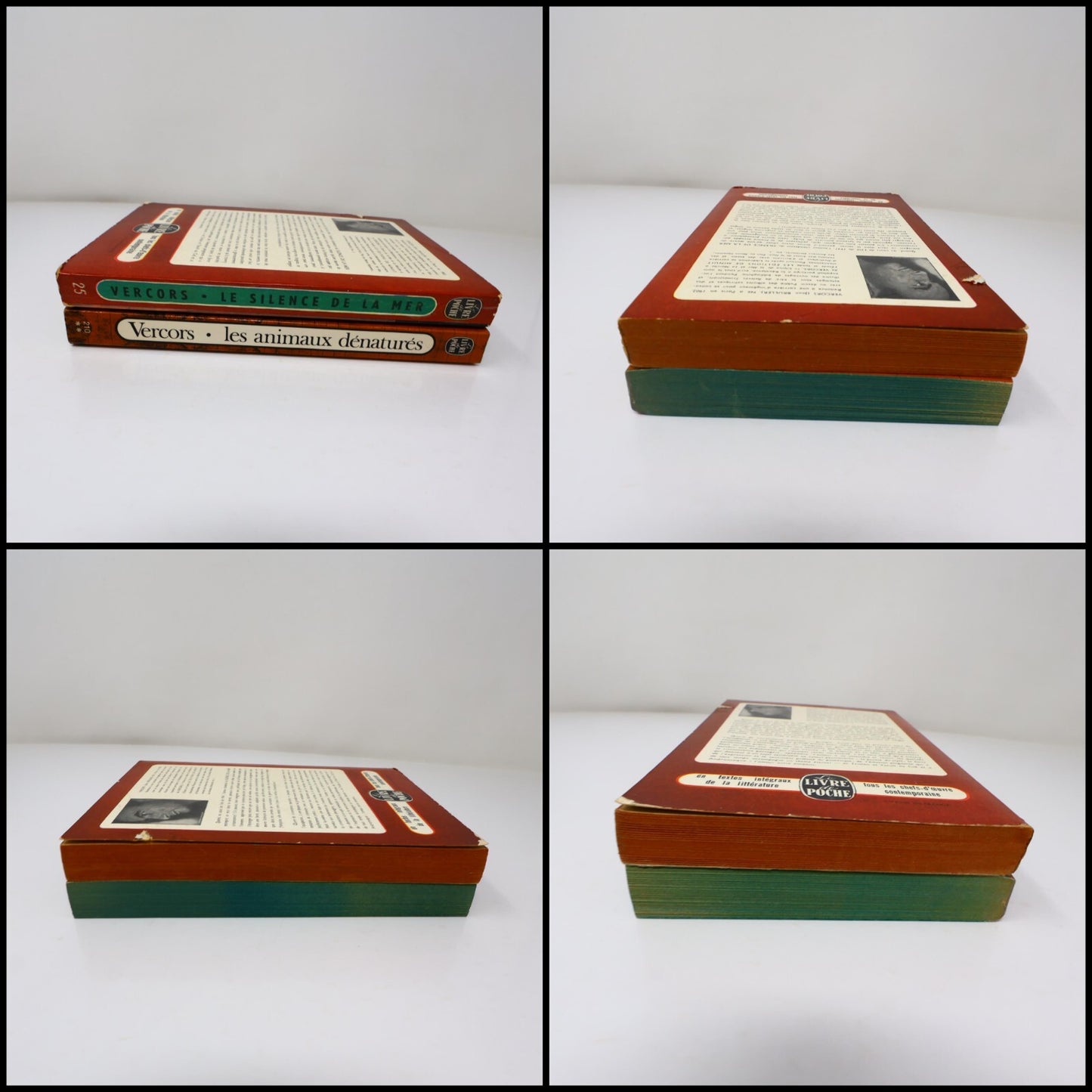 André Vercors Lot 2 Livres Poche Les Animaux Dénaturés/Le Silence de la Mer PB