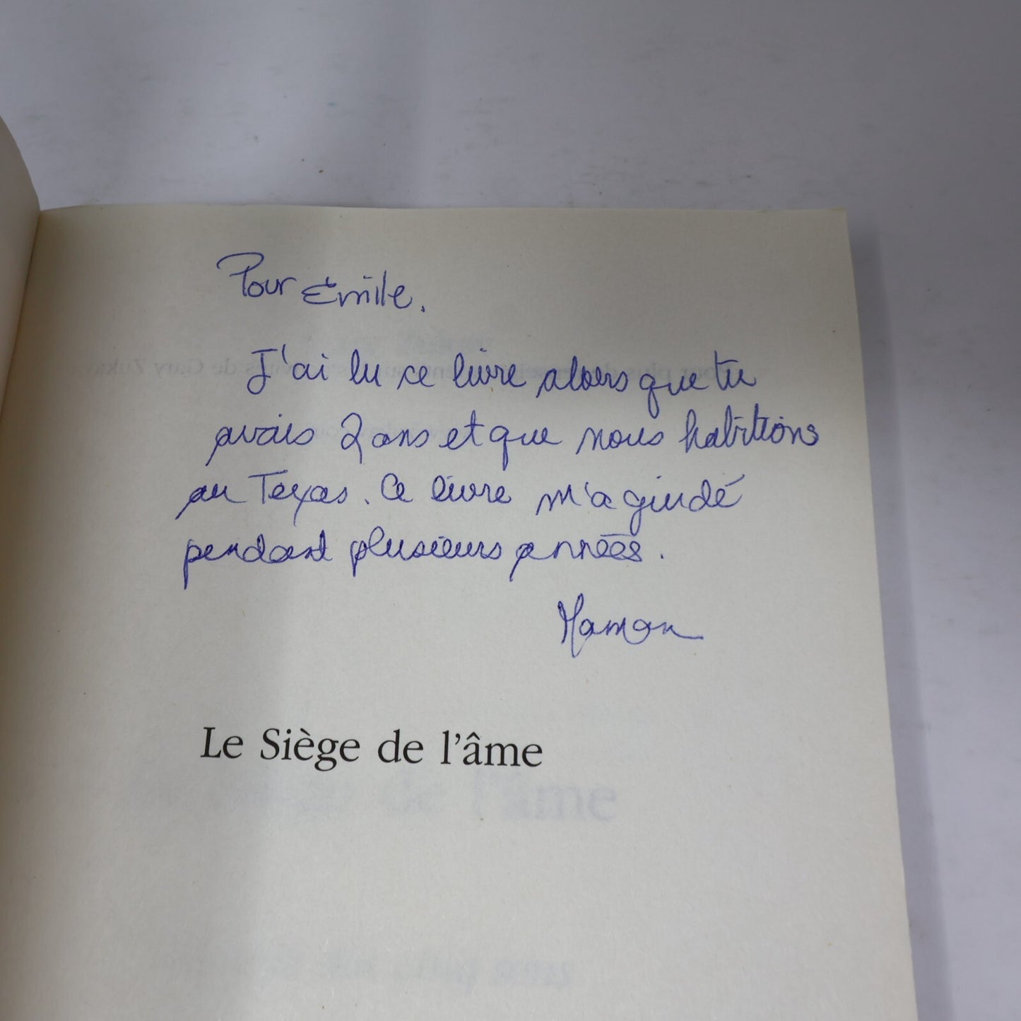 Le Siège de l'Âme Au-Delà des Cinq Sens Gary Zukav Tredaniel 2007 PB Français