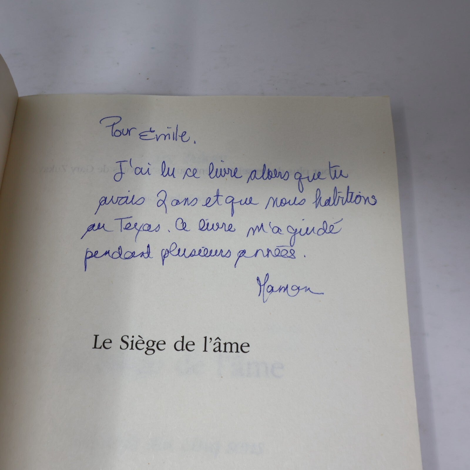 Le Siège de l'Âme Au-Delà des Cinq Sens Gary Zukav Tredaniel 2007 PB Français