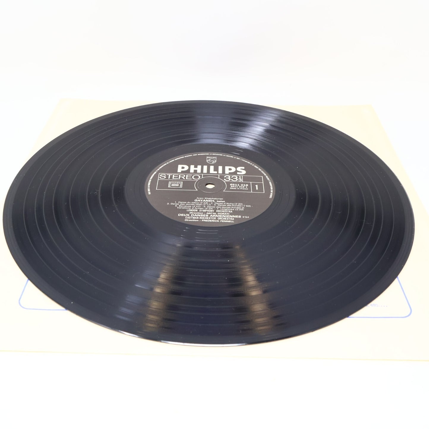Khatchaturian Gayaneh (Sabre)/Danses Arménienne/Mascarade Disque Vinyl 6511 018