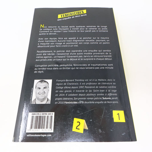 Féminicides François-Bernard Tremblay 2022 Français Thriller Mortagne Paperback