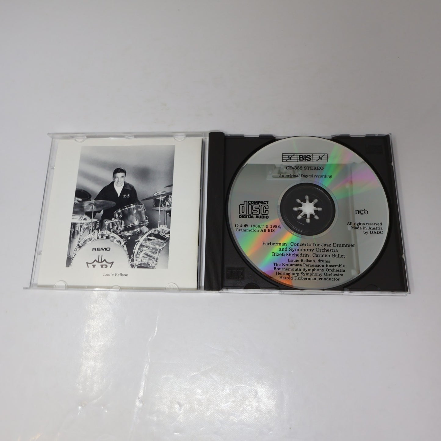 Harold Farberman CD Concerto For Jazz Drummer/Carmen Suite Bizet/Shchedrin BIS