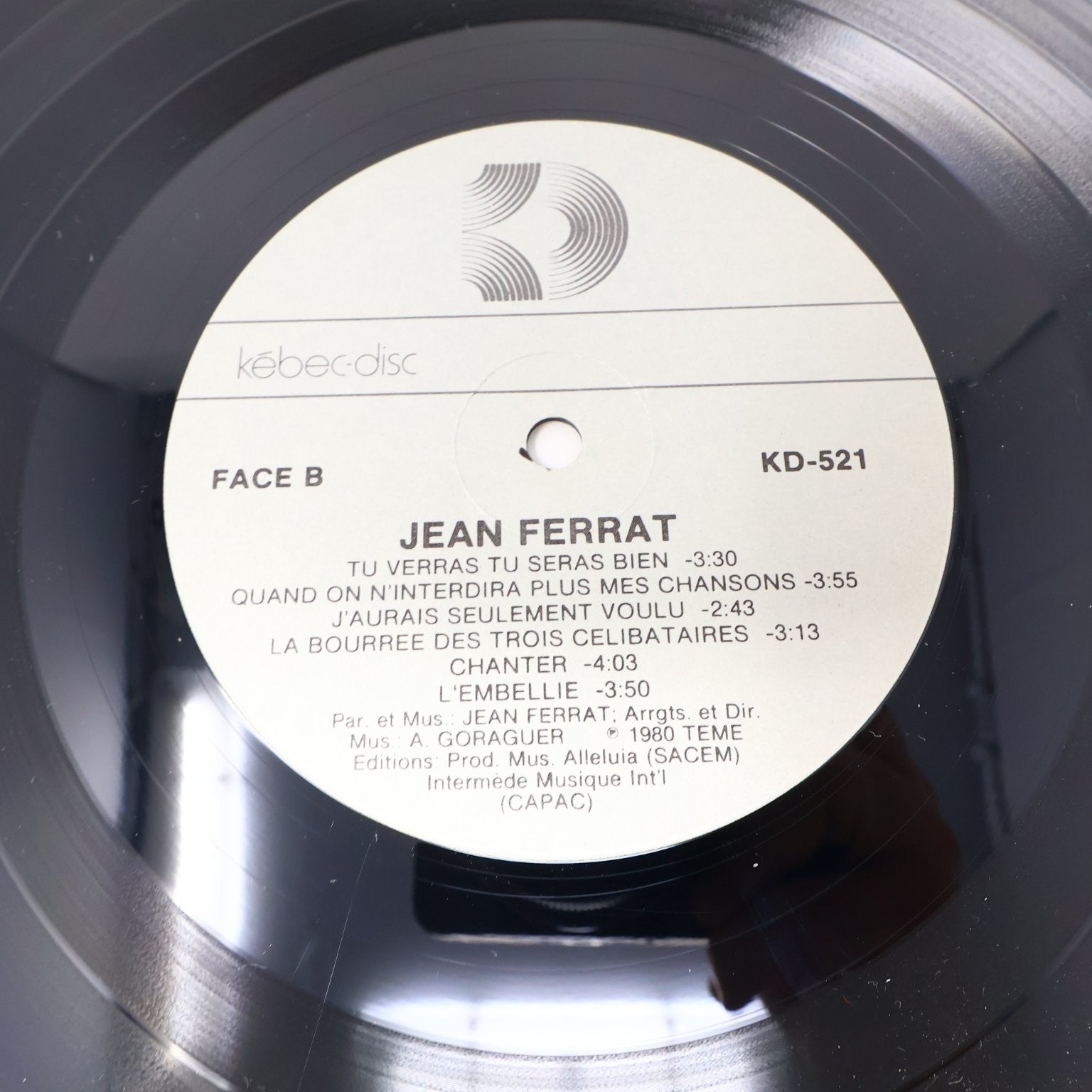 Jean Ferrat Lot 2 Disques Chante En Multiphonie Stéréo/Ferrat LP Record Français