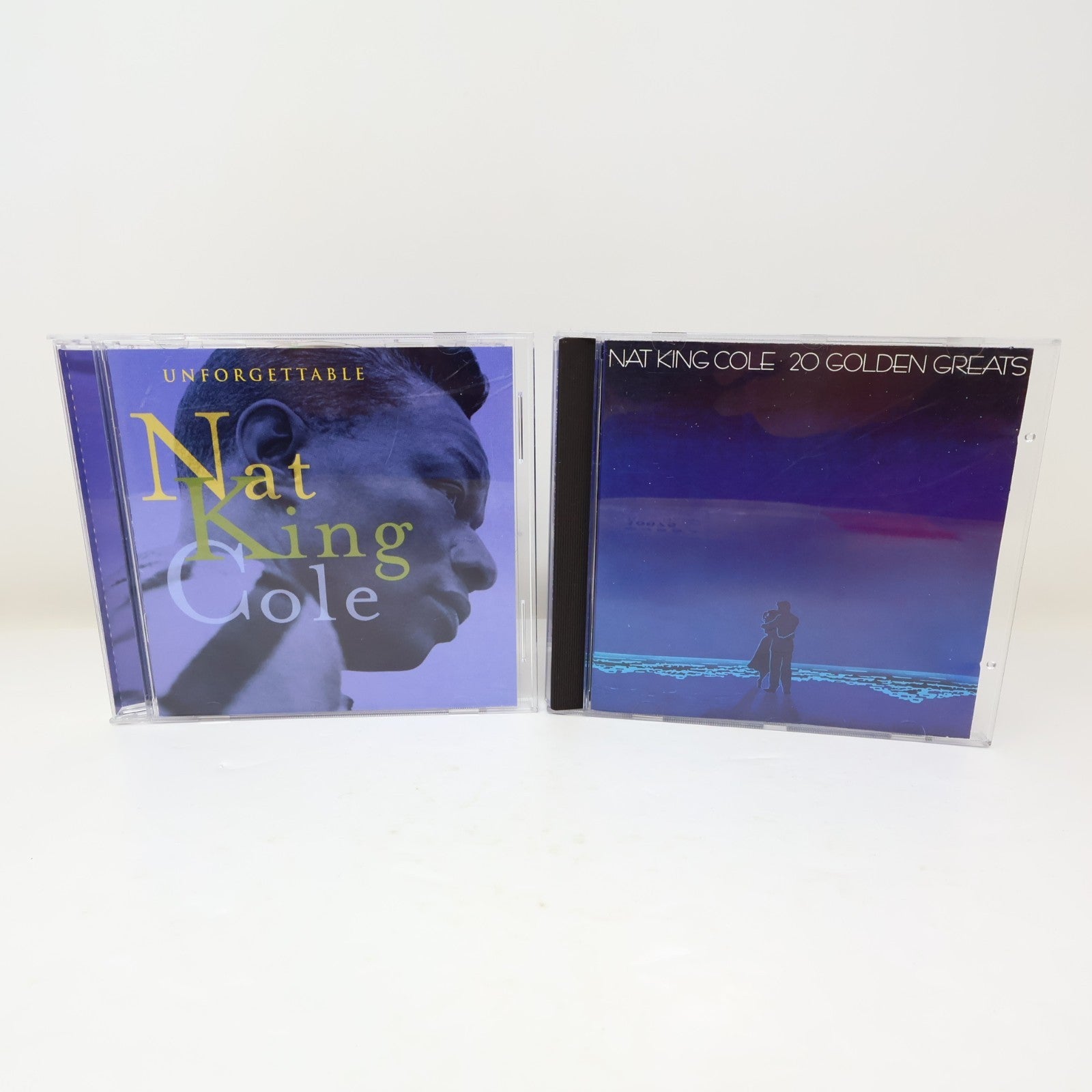 Nat King Cole 2 CDs Lot Unforgettable Nat King Cole/20 Golden Greats Jazz