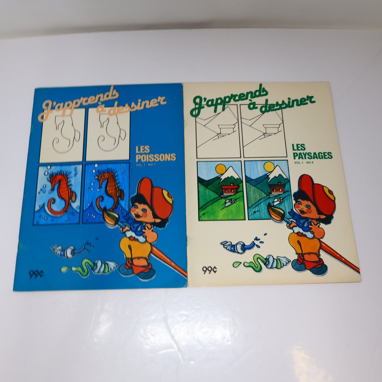 J'Apprends à Dessiner #1-10 Lot 10 Livres à Colorier Québec Agenda Complète 1984