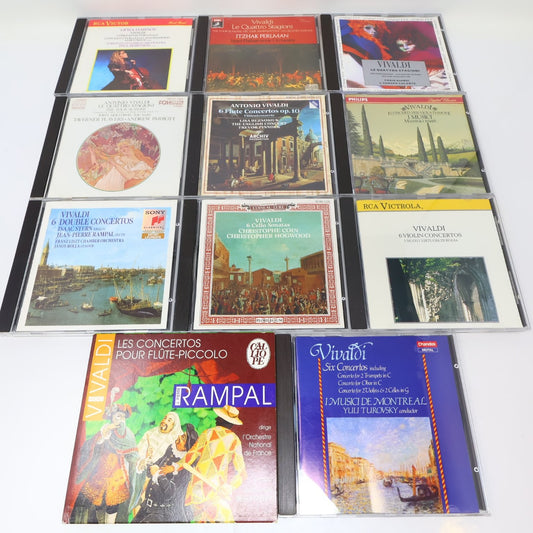 Vivaldi 11 CD Lot Le Quattro Stagioni/6 Violins Concertos/Flute Concertos op 10