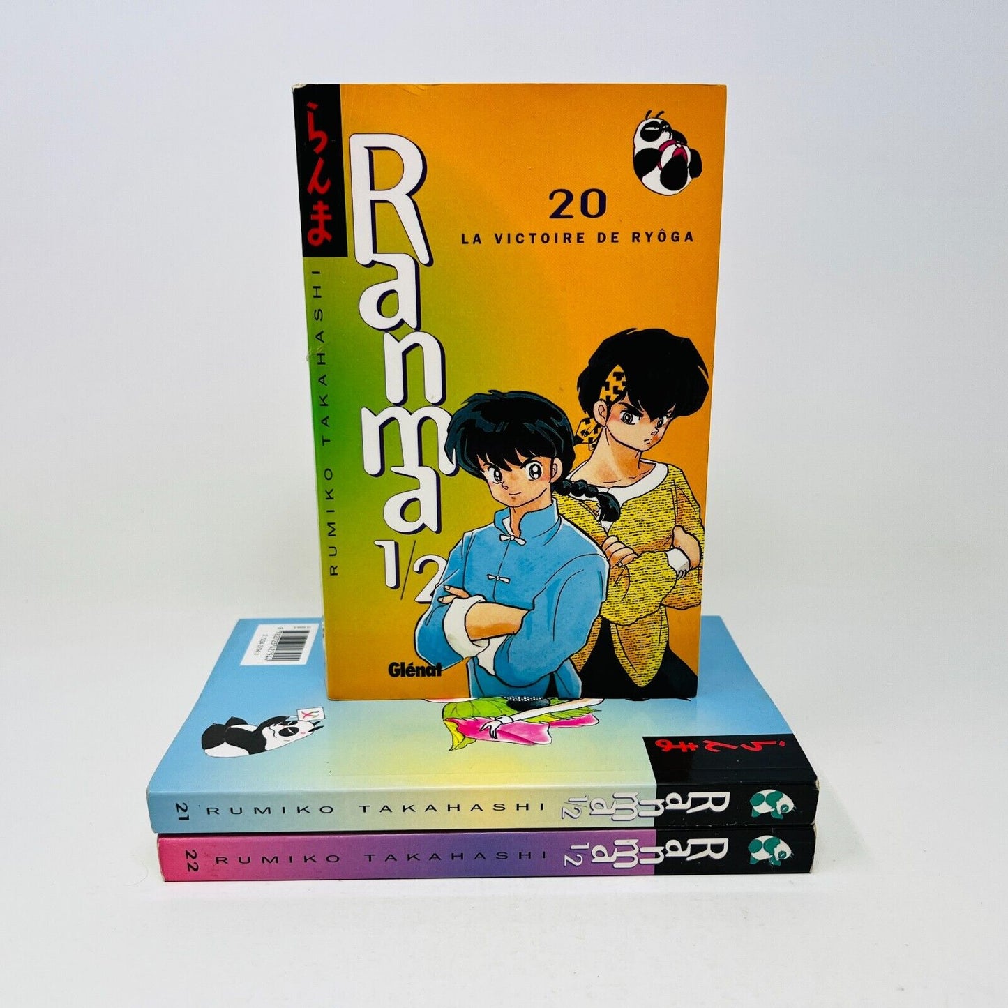 3x Mangas Ranma 1/2 #20-21-22 Rumiko Takahashi Glénat Victoire de Ryoga Lot 90s