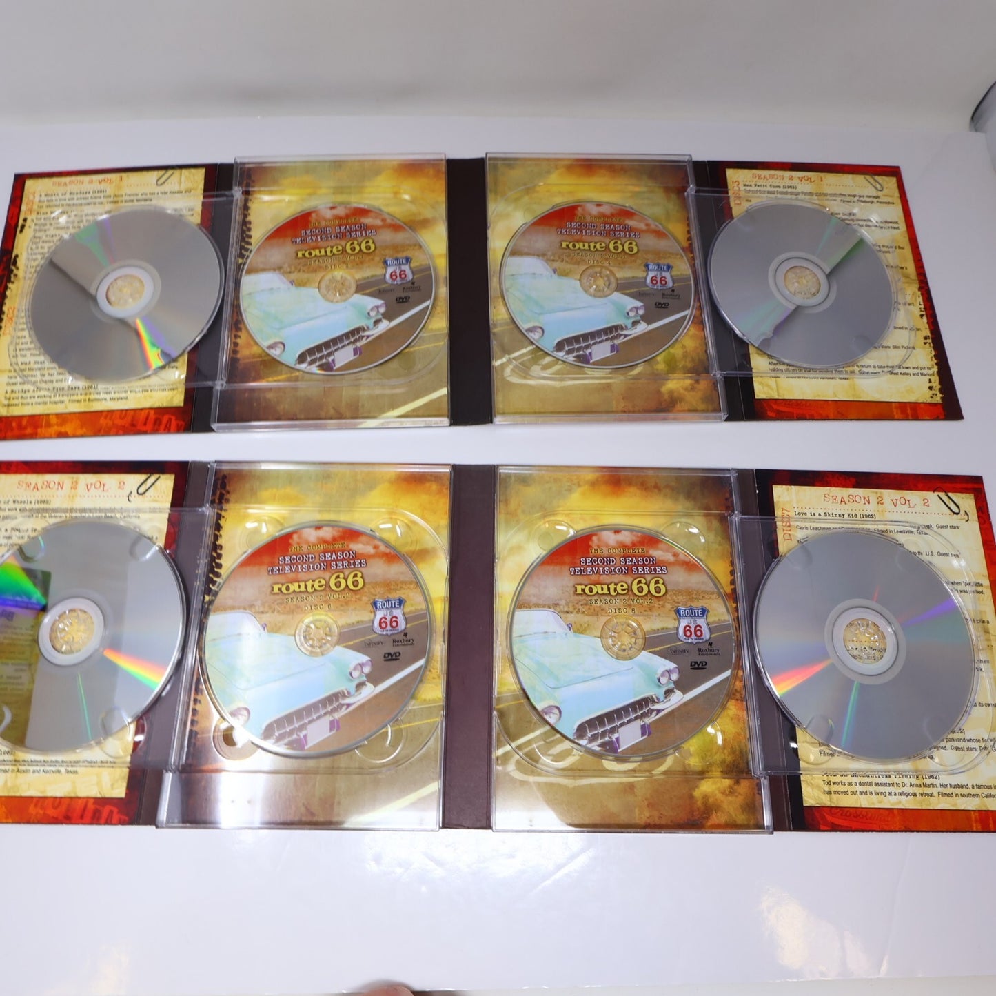 Route 66 Season 1 Volume 2 + Season 2 Lot 2 DVD Leslie Nielsen/Lee Marvin NTSC