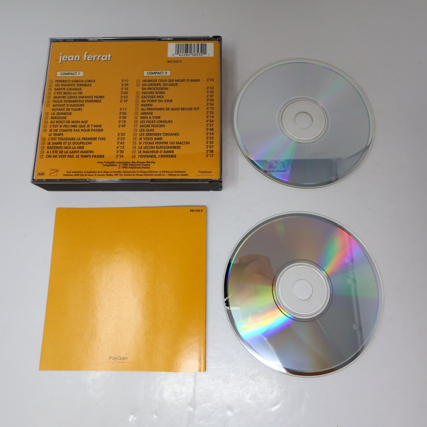 Jean Ferrat Volume 2 CD Les Enfants Terribles/C'est Beau la Vie/La Jeunesse