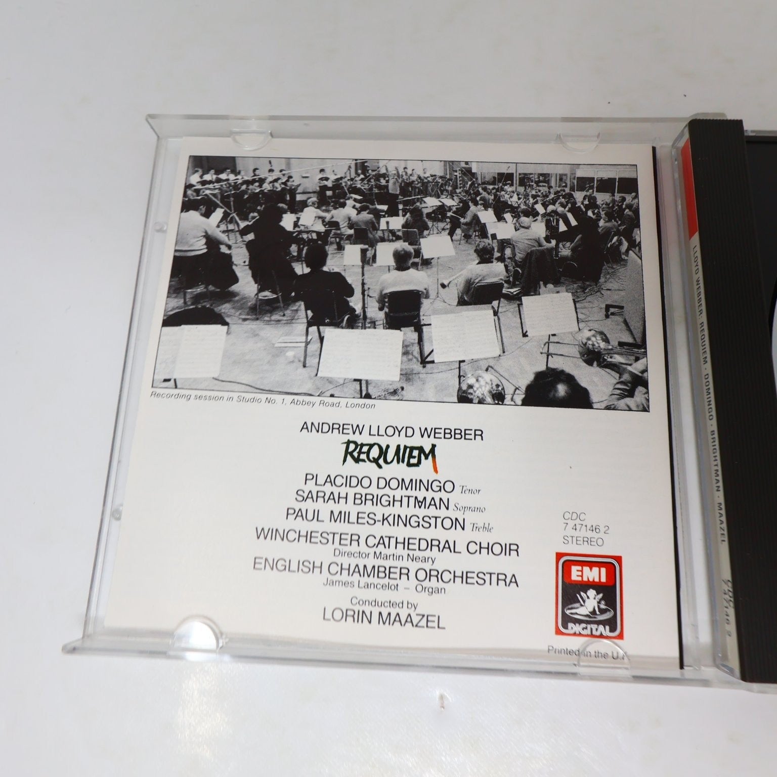 Andrew Lloyd Webber Requiem CD 1985 EMI Classical Lorin Maazel Placido Domingo