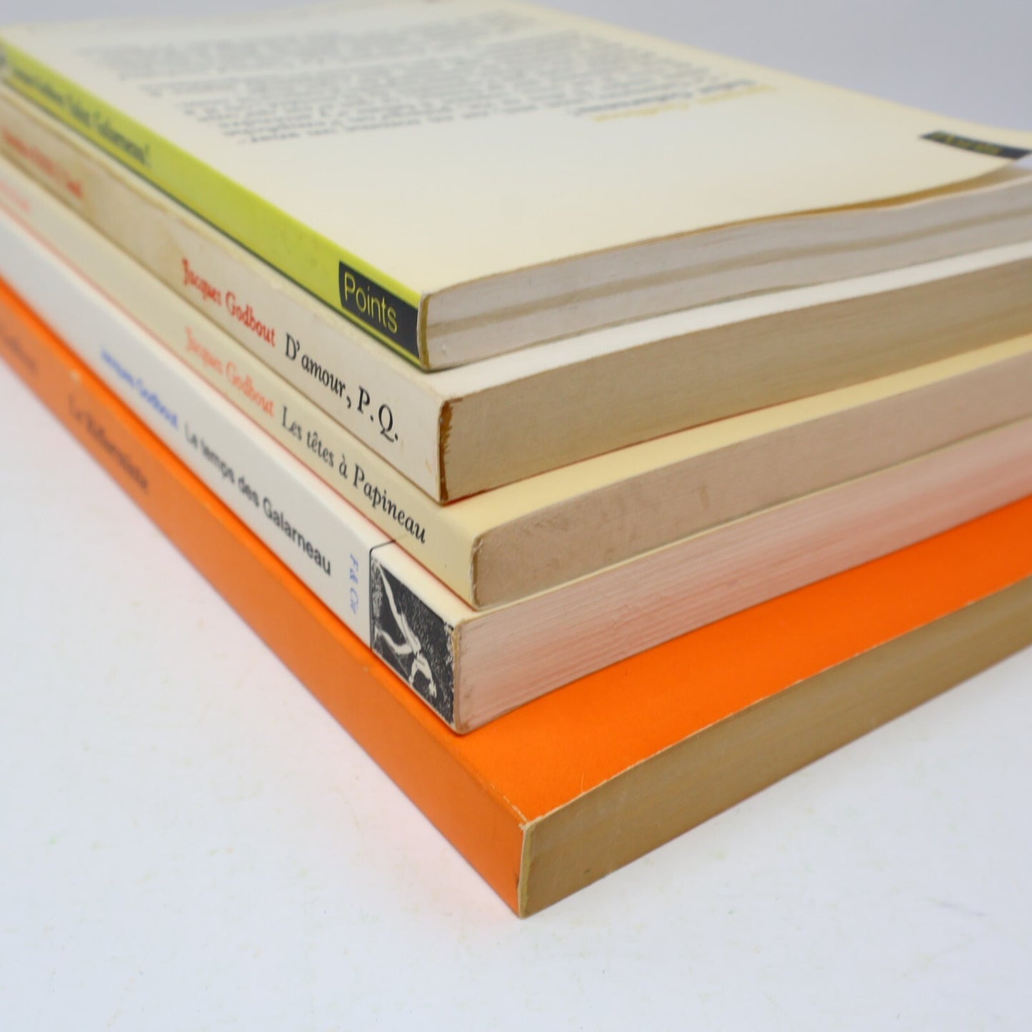 Jacques Godbout Lot 5 Livres Têtes à Papineau/Réformiste/Salut Galarneau! Roman