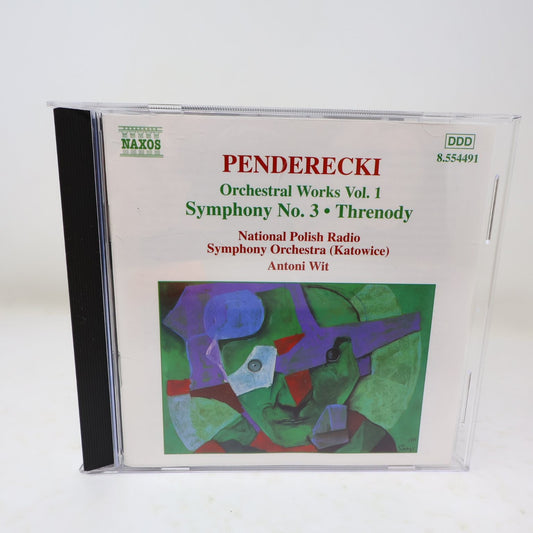 Penderecki Orchestral Works #1 CD Antoni Wit 2000 National Polish Radio Naxos