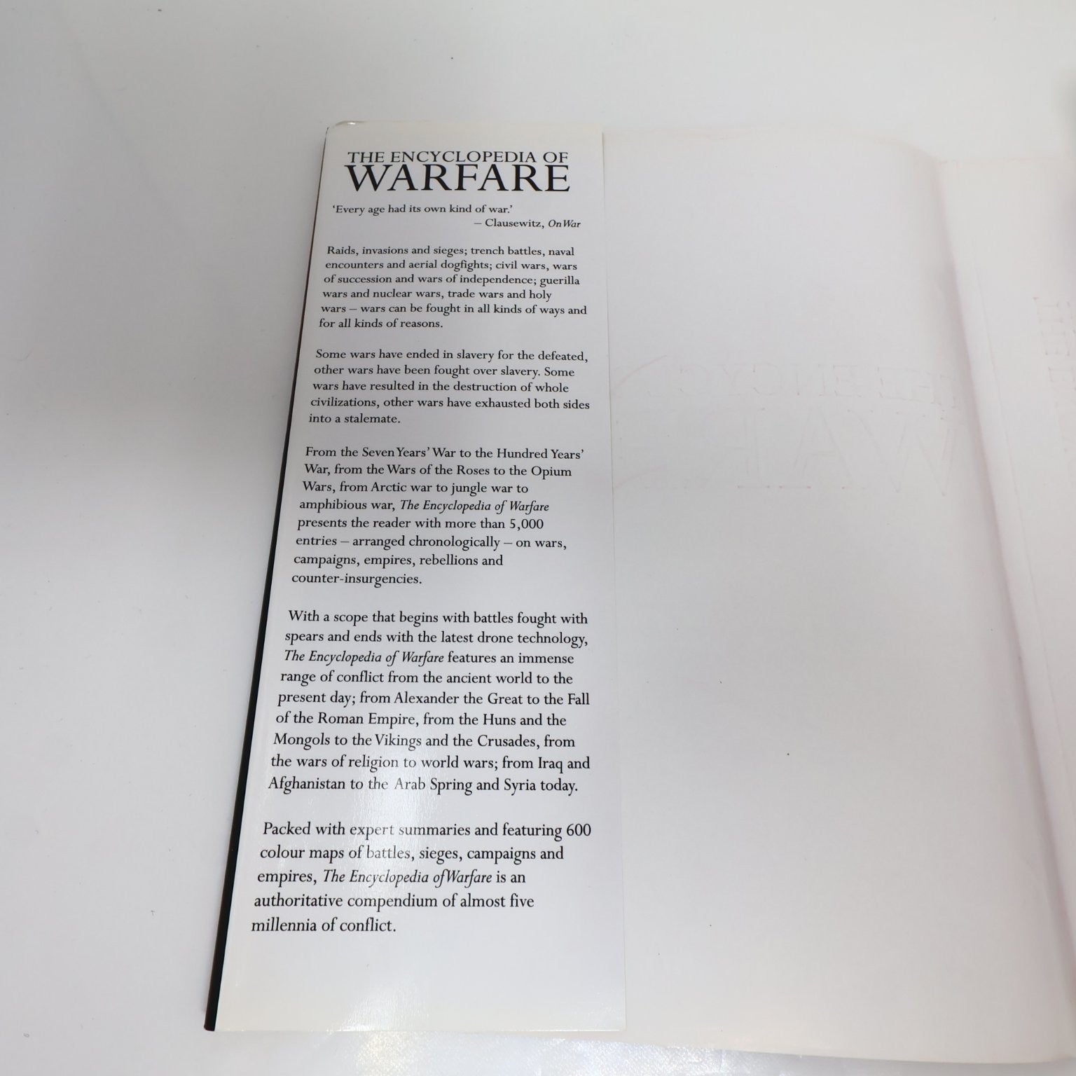 The Encyclopedia of Warfare Dennis Showalter 2014 Illustrated Military History