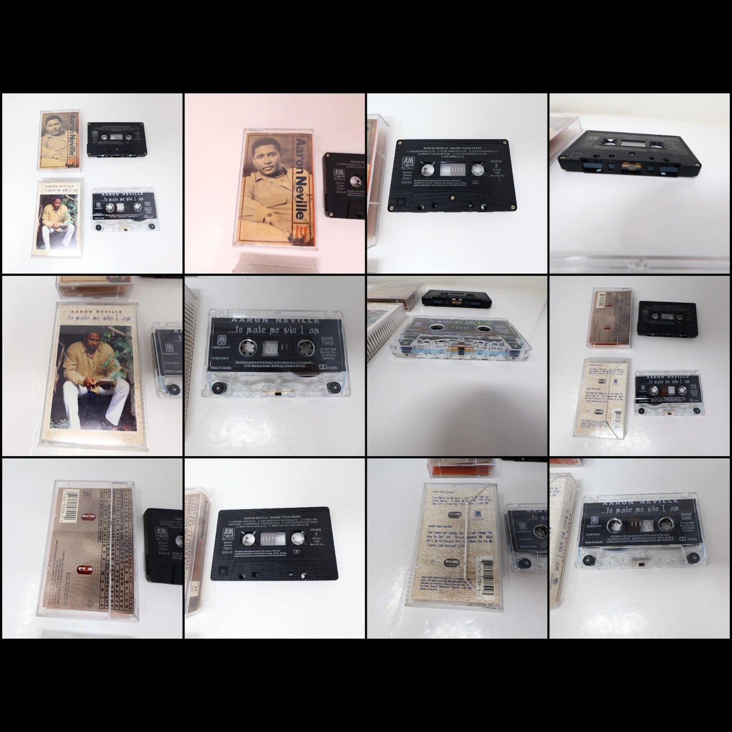 Aaron Neville 5 Cassettes Lot Tattooed Heart/To Make Me Who I Am/Warm Your Heart