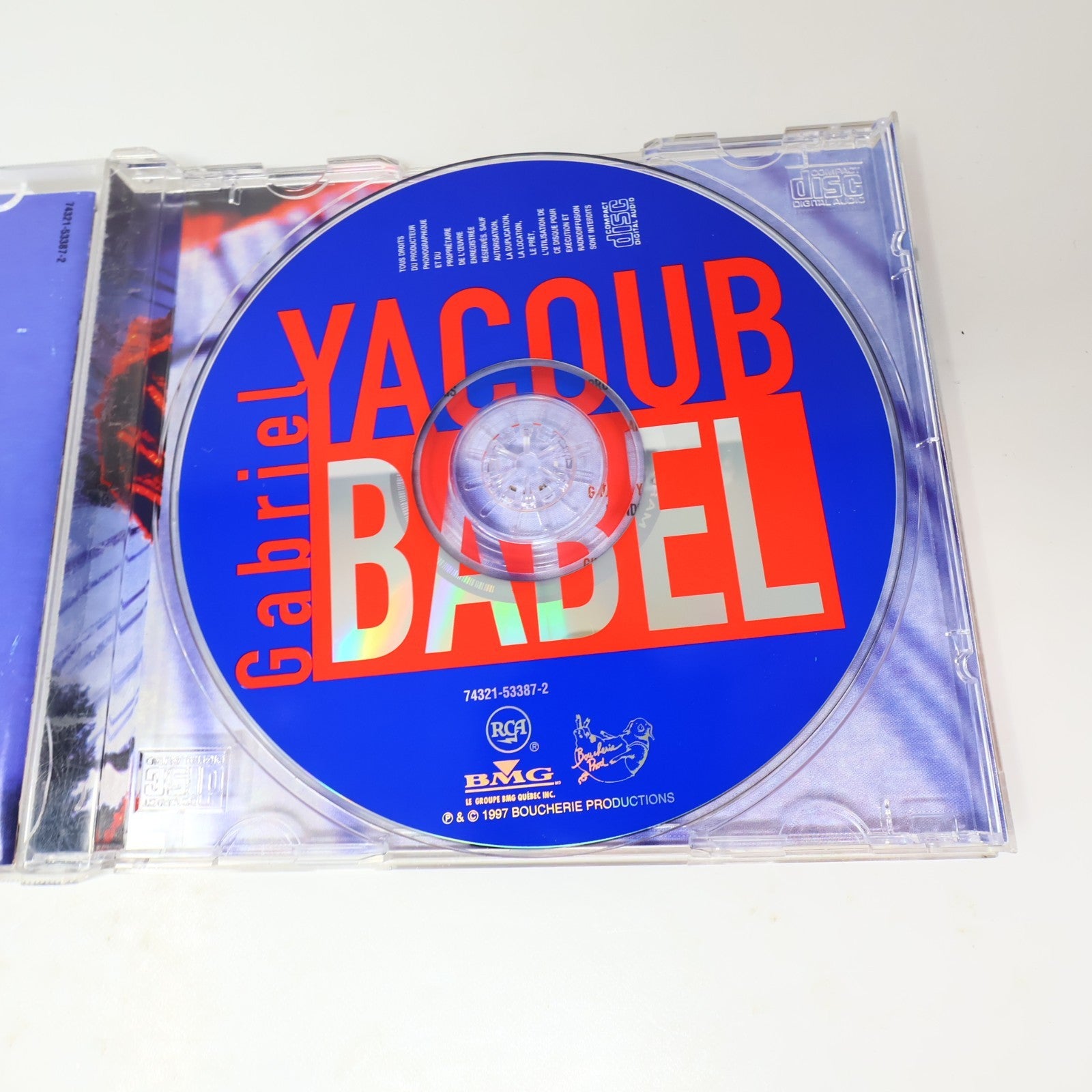 Babel CD Gabriel Yacoub RCA 1997 Rock Folk 74321-53387-2 Français