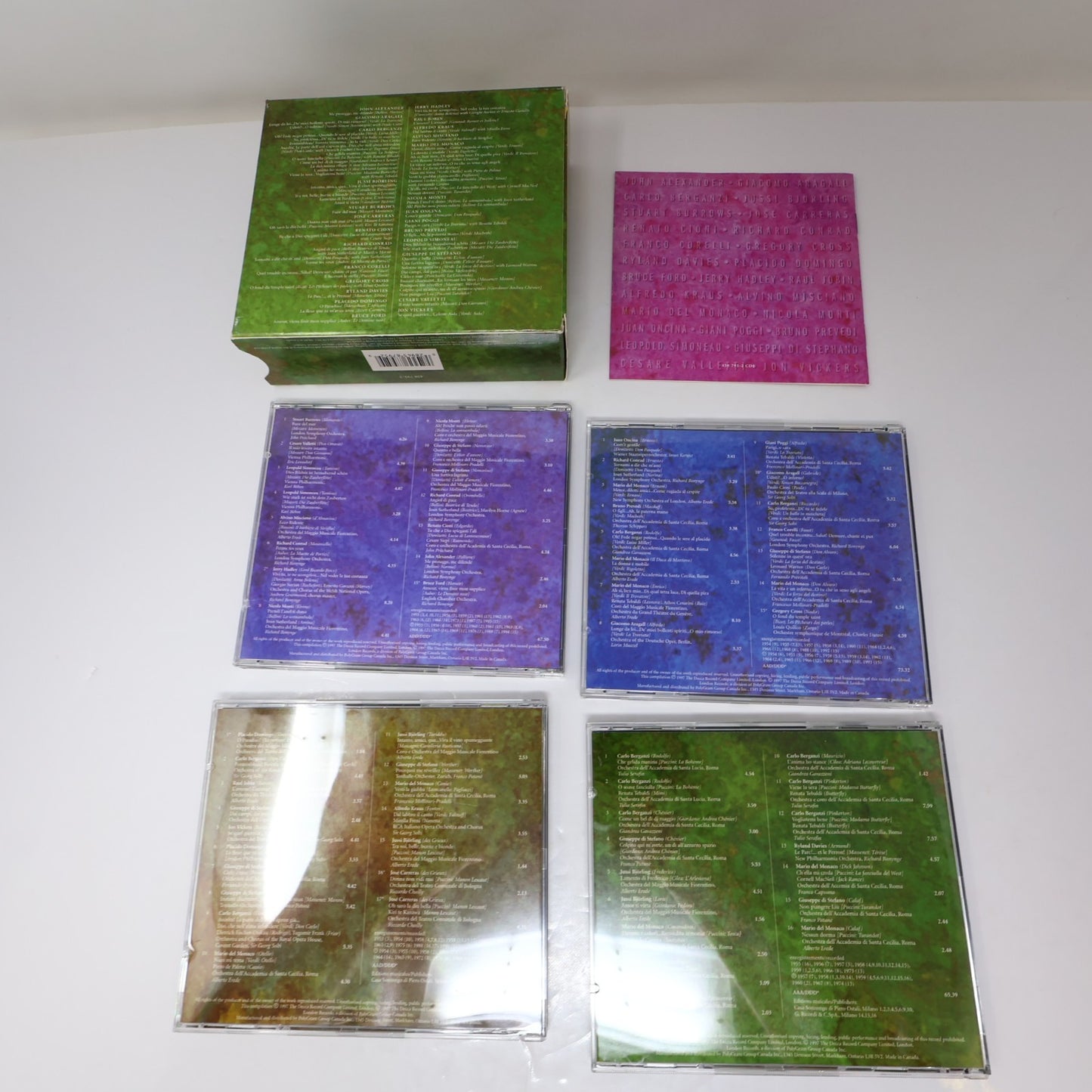 Tenors! 4 CDs Box Set 64 Selections Carreras/Domingo/Raul Jobin London 458 795-2