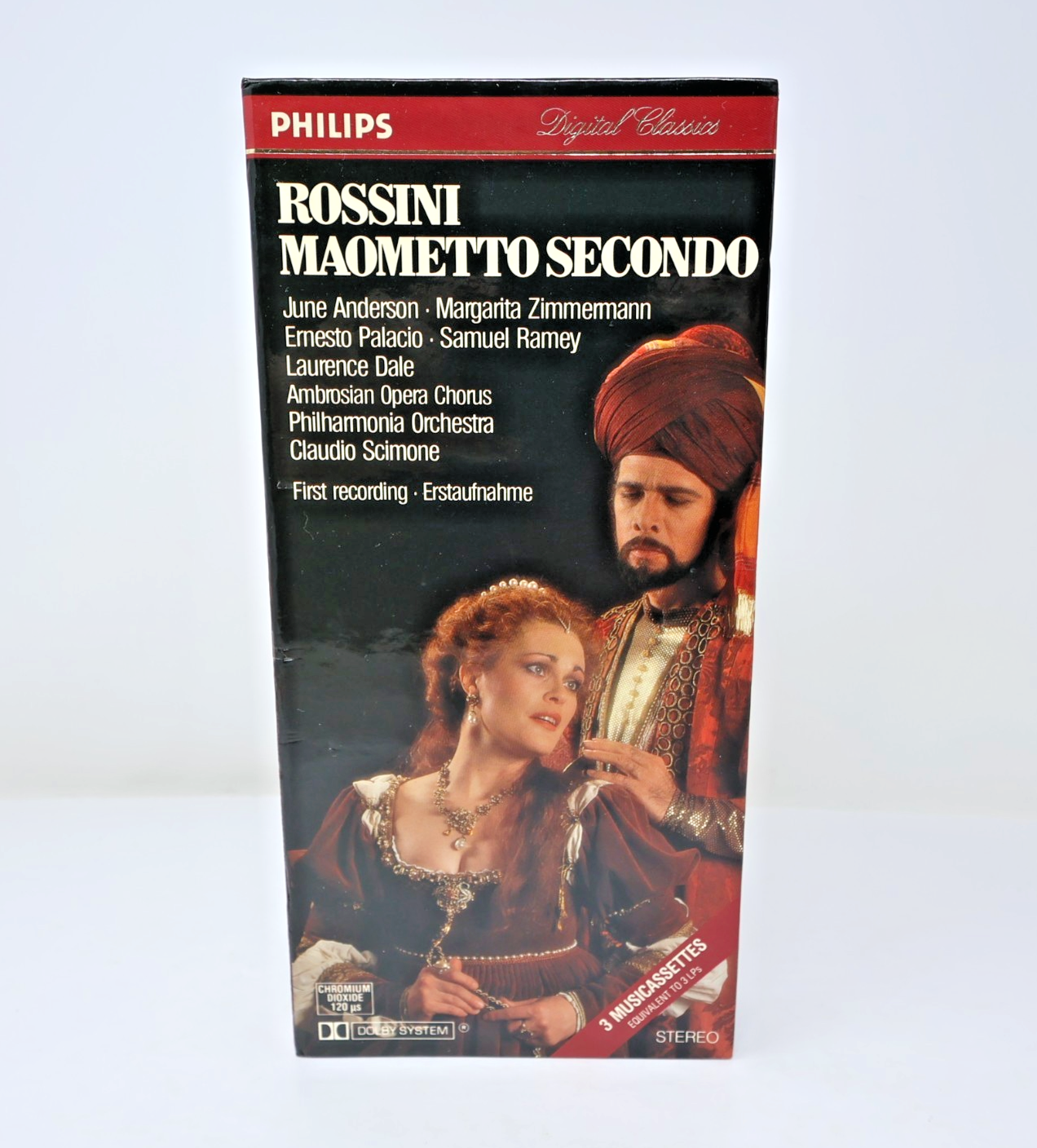 Rossini Maometto Secondo Cassette Box Claudio Scimone/Philharmonia/June Anderson