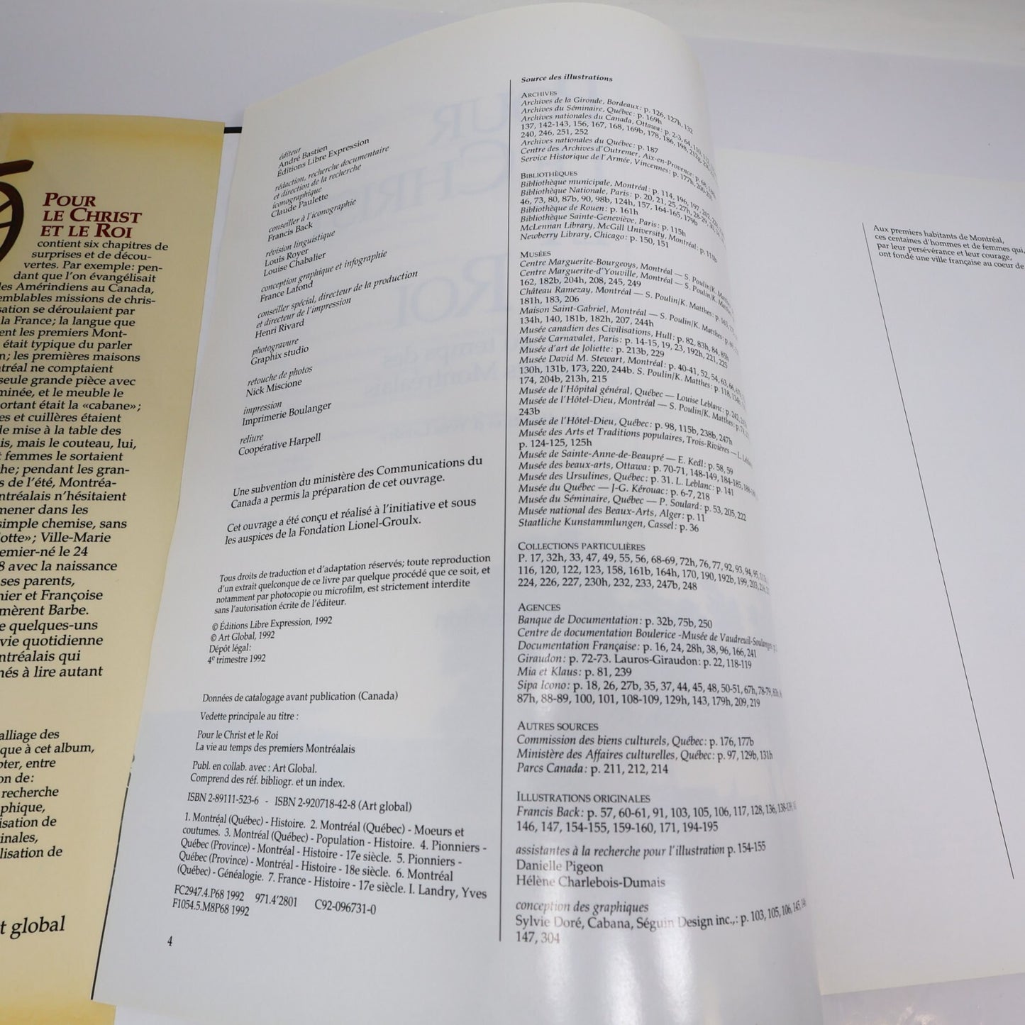 Pour le Christ et le Roi la Vie au Temps des Premiers Montréalais Yves Landry HC
