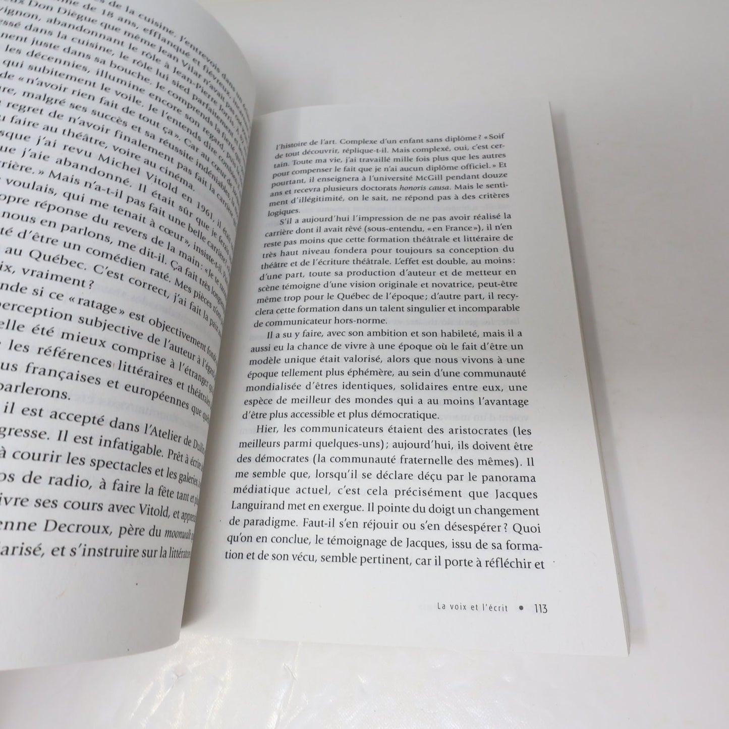 Jacques Languirand Le cinquième chemin Aline Apostolska 2014 Quebec Biographie