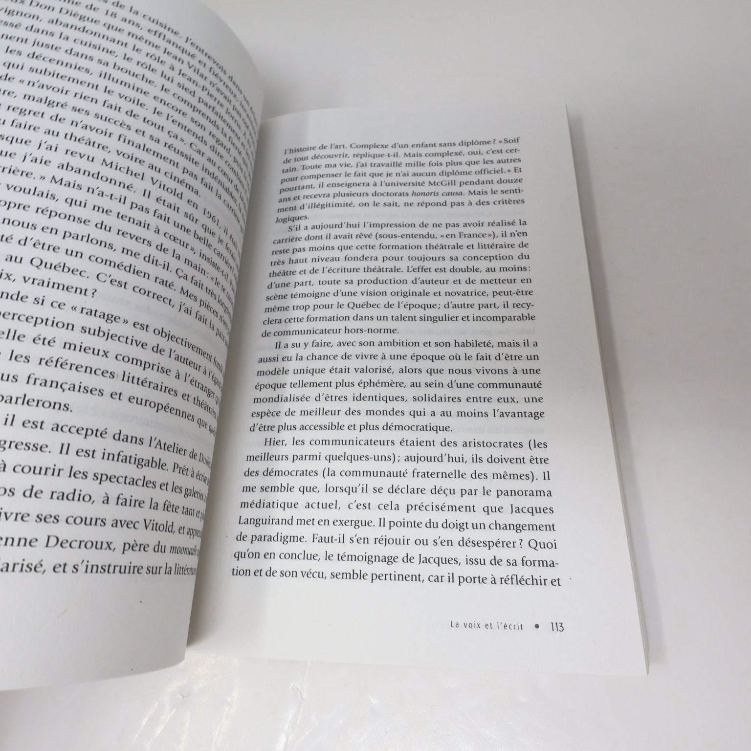 Jacques Languirand Le cinquième chemin Aline Apostolska 2014 Quebec Biographie