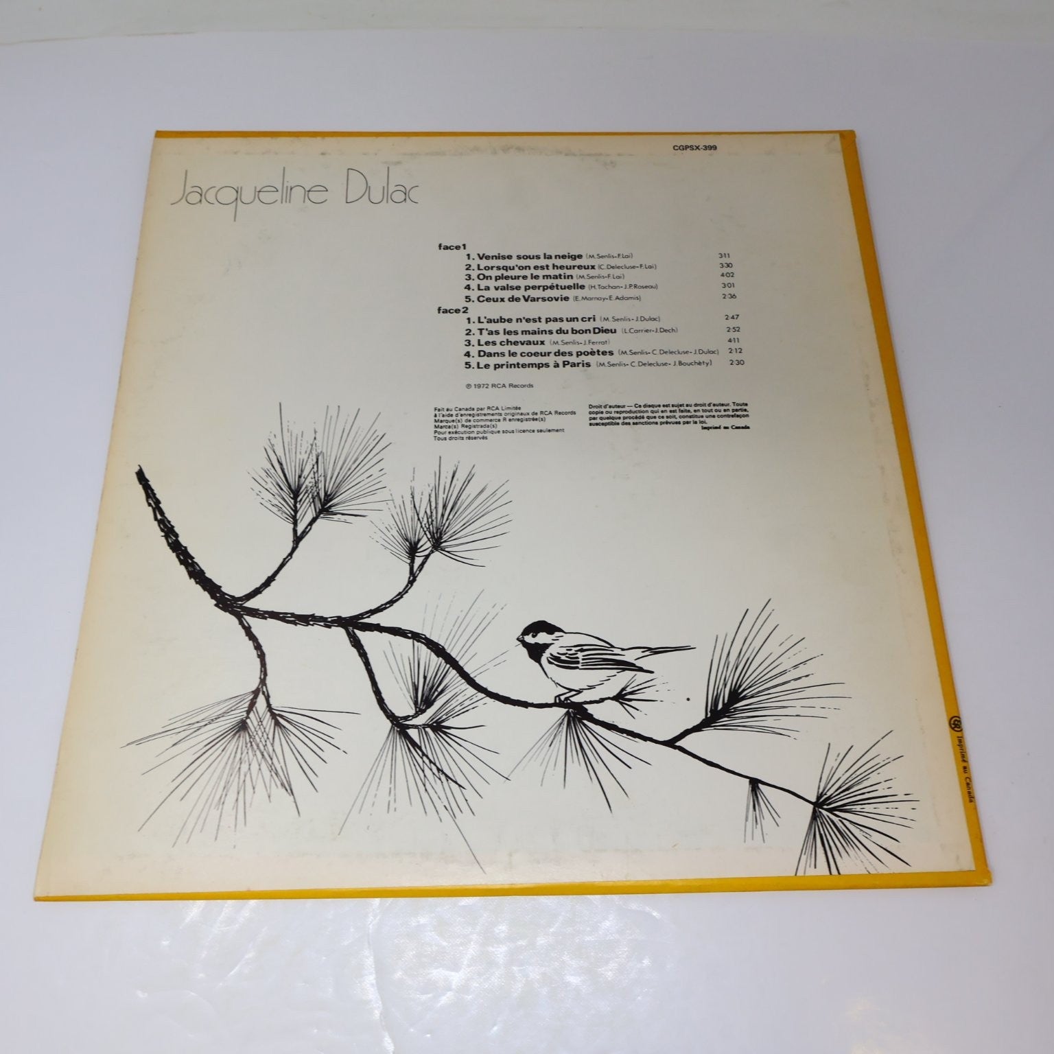 Jacqueline Dulac Lot 3 Disques Lorsqu'on Est Heureux/Contre-Jour/Besoin Autres