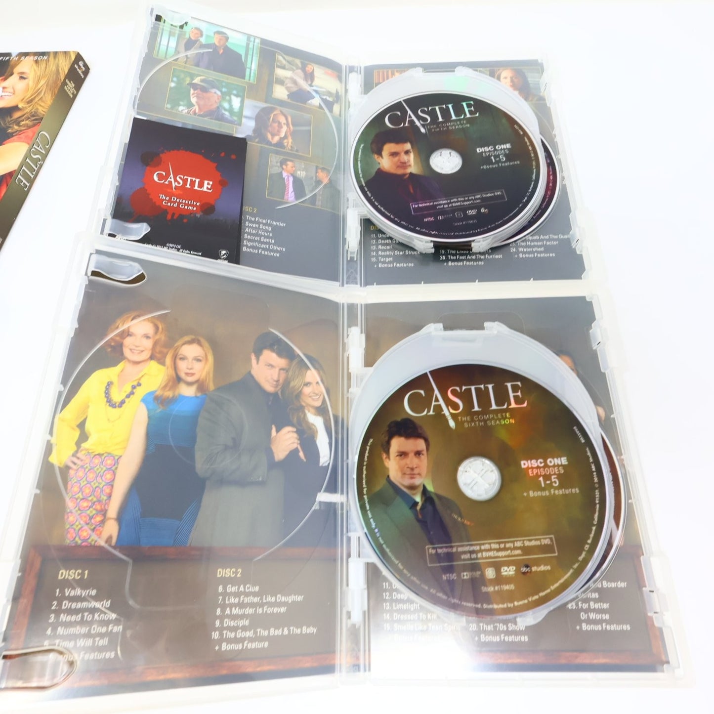 Castle 6 DVD Lot Seasons #1-6 2009-2014 Stana Katic Nathan Fillion NTSC Region 1