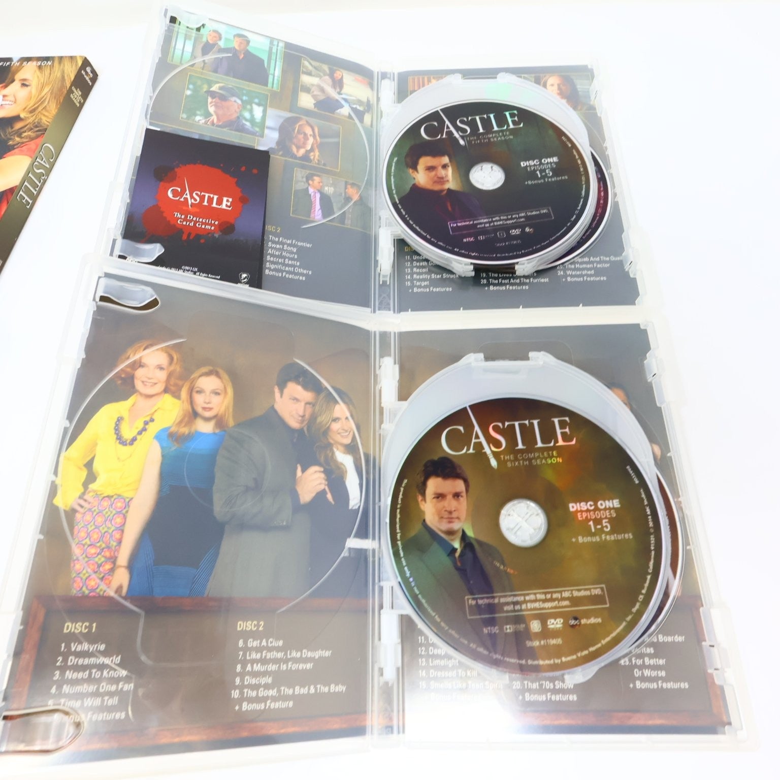 Castle 6 DVD Lot Seasons #1-6 2009-2014 Stana Katic Nathan Fillion NTSC Region 1